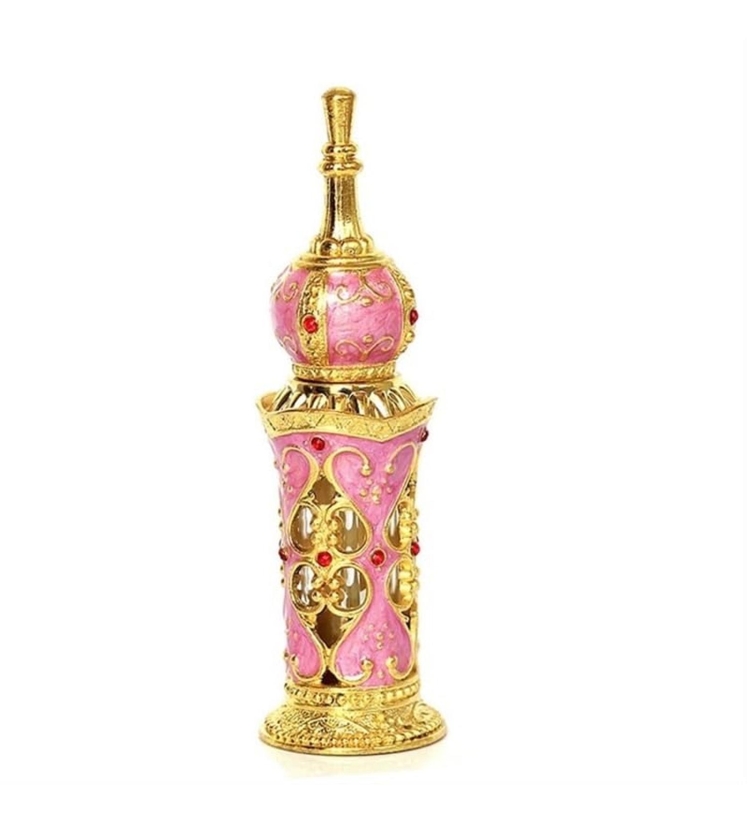 DFJOENVLDKHFE Vintage Patterned Glass Refillable Perfume Bottle Wedding Ladies Gifts (Size : Gold+Pink Red Color : 12ml) - Buy Online on GoSupps.com