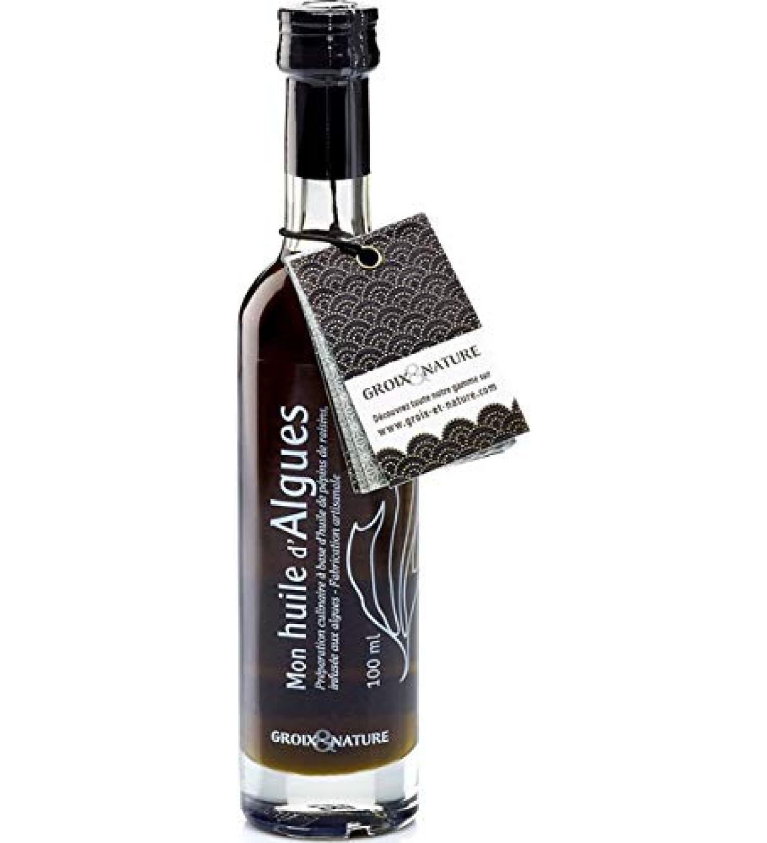 Groix Et Nature Seaweed Infused Oil with Sea Lttuce and Basil 100g