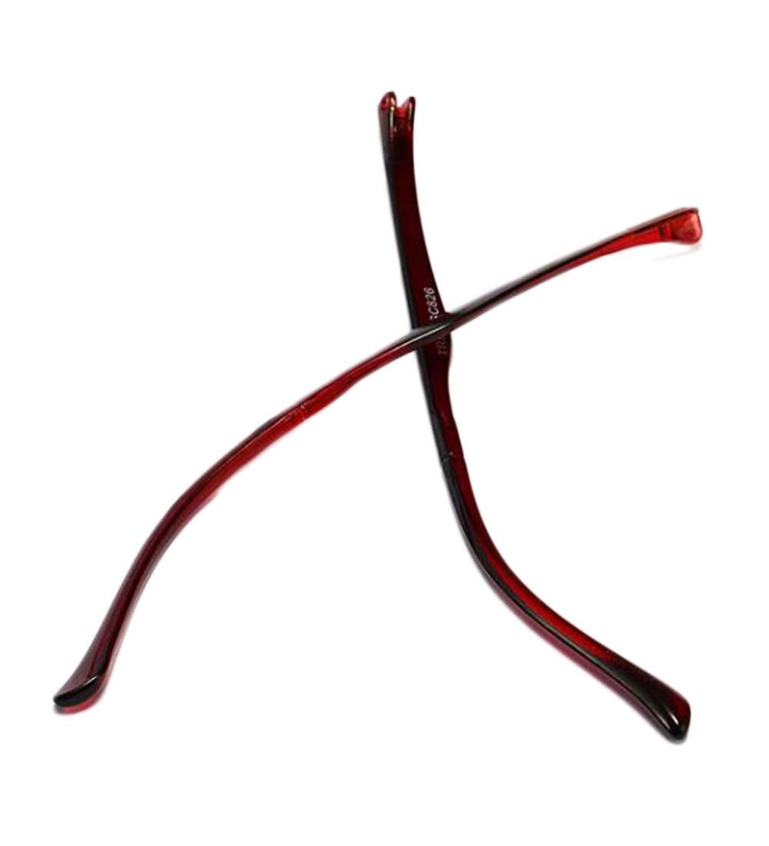Red Plastic Glasses Replacement Temples - TR90 Glasses Temple Repair for Optimal Comfort - Buy Online on GoSupps.com