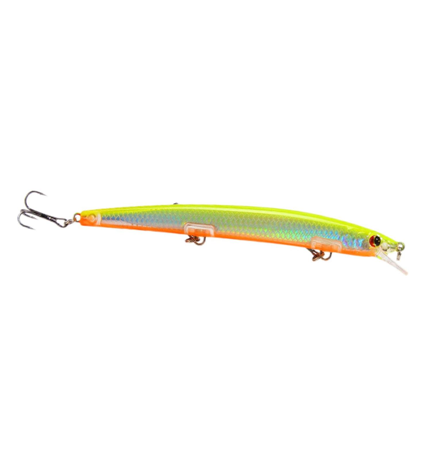 Minnow Angelk der Topwater Wobbler & Swimbait f r Hecht Forelle & Zander | Hochwertige Angelk der in Gelb Internationaler Versand verf gbar - Buy Online on GoSupps.com