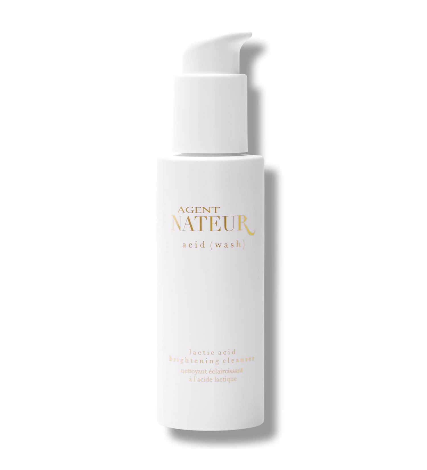 Agent Nateur - acid (wash) Natural Lactic Acid Skin Illuminating Cleanser | Vegan Non-Toxic Clean Skincare (4.05 fl oz | 120 mL) 4.05 Fl Oz (Pack of 1) - Buy Online on GoSupps.com