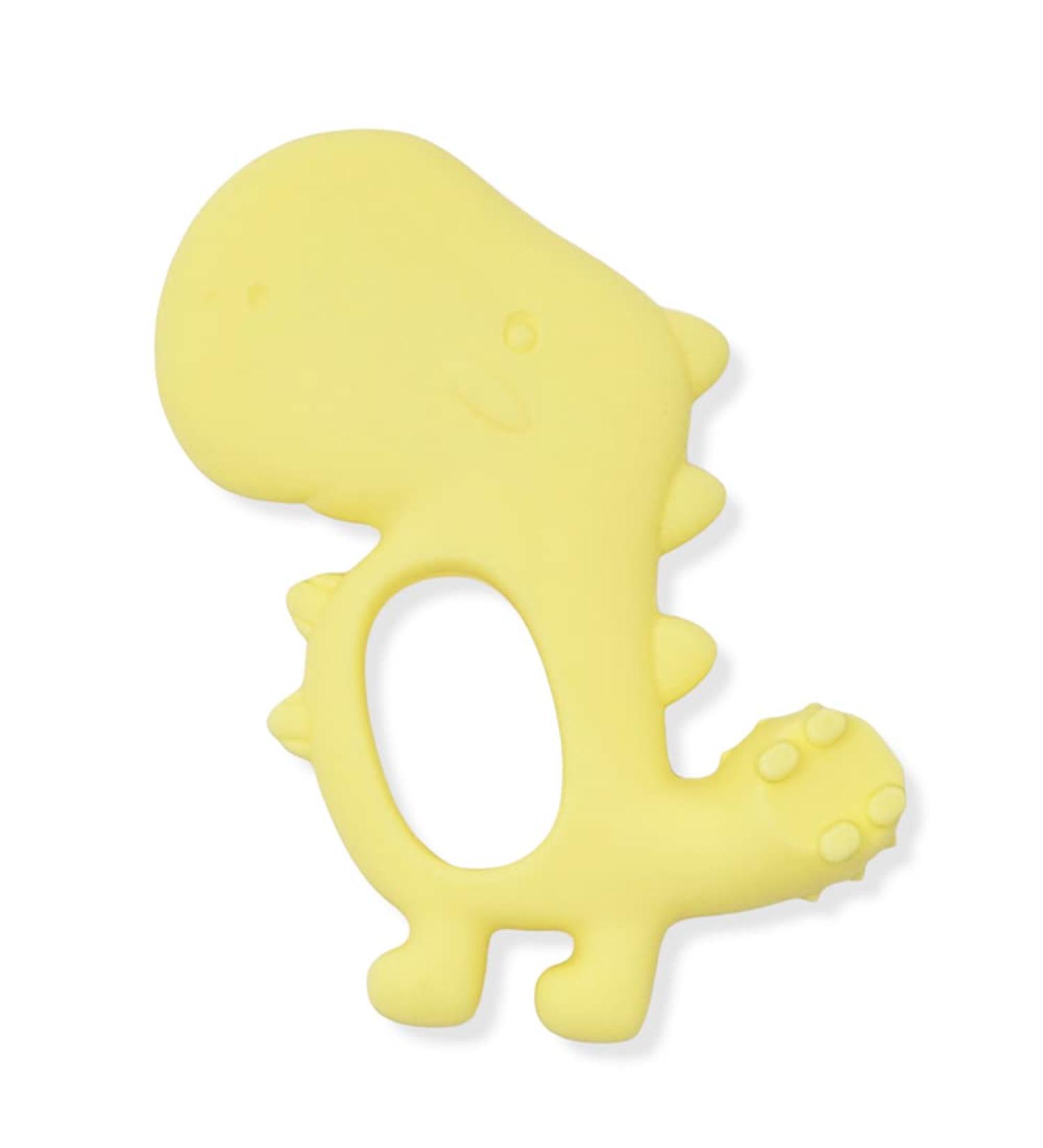 SnoofyBee Brushing Buddy Silicone Teether and Brushing-Time Mouth - Yellow - Buy Online on GoSupps.com