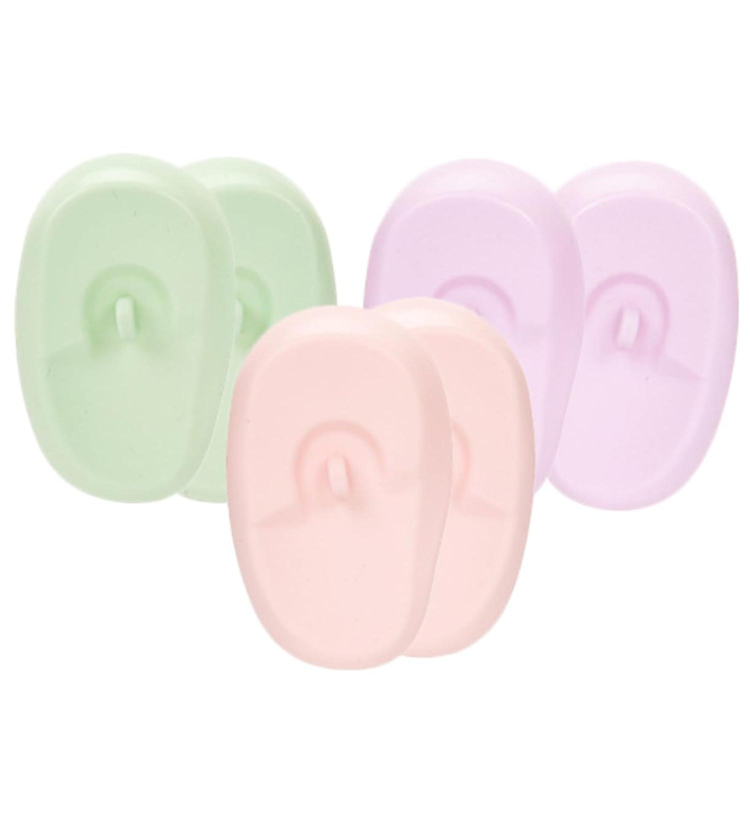 Hoement 3 Pairs Ear Muffs Make up Ear Covers Home Tools Ear Covers for Hair Dye Hair Coloring Products Hair Stencils for Barbers Accessories Modeling Silica Gel - Buy Online on GoSupps.com