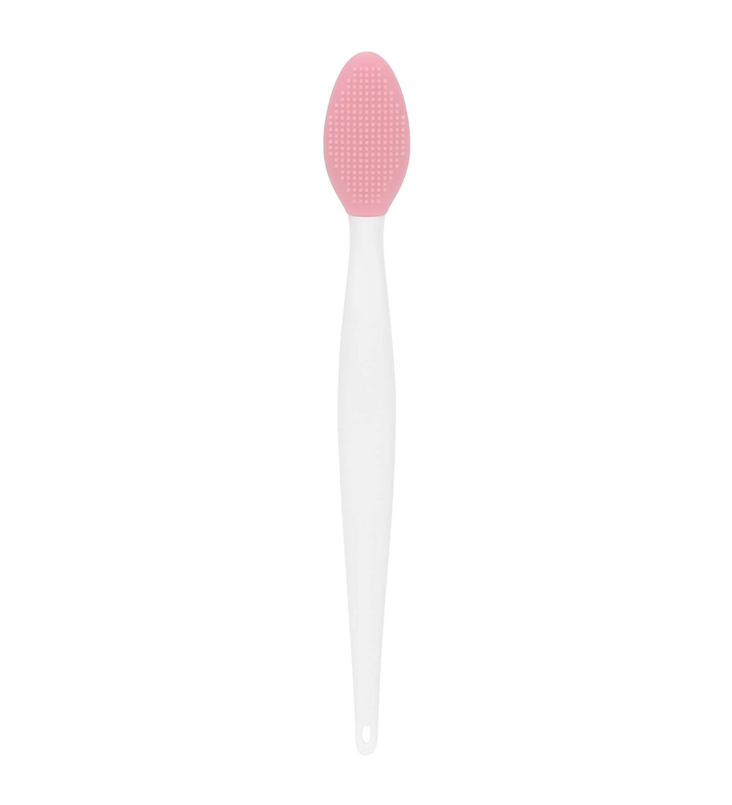 Silicone Nose & Lip Exfoliating Brush for Deep Cleansing and Blackhead Removal - Pink - Buy Online on GoSupps.com