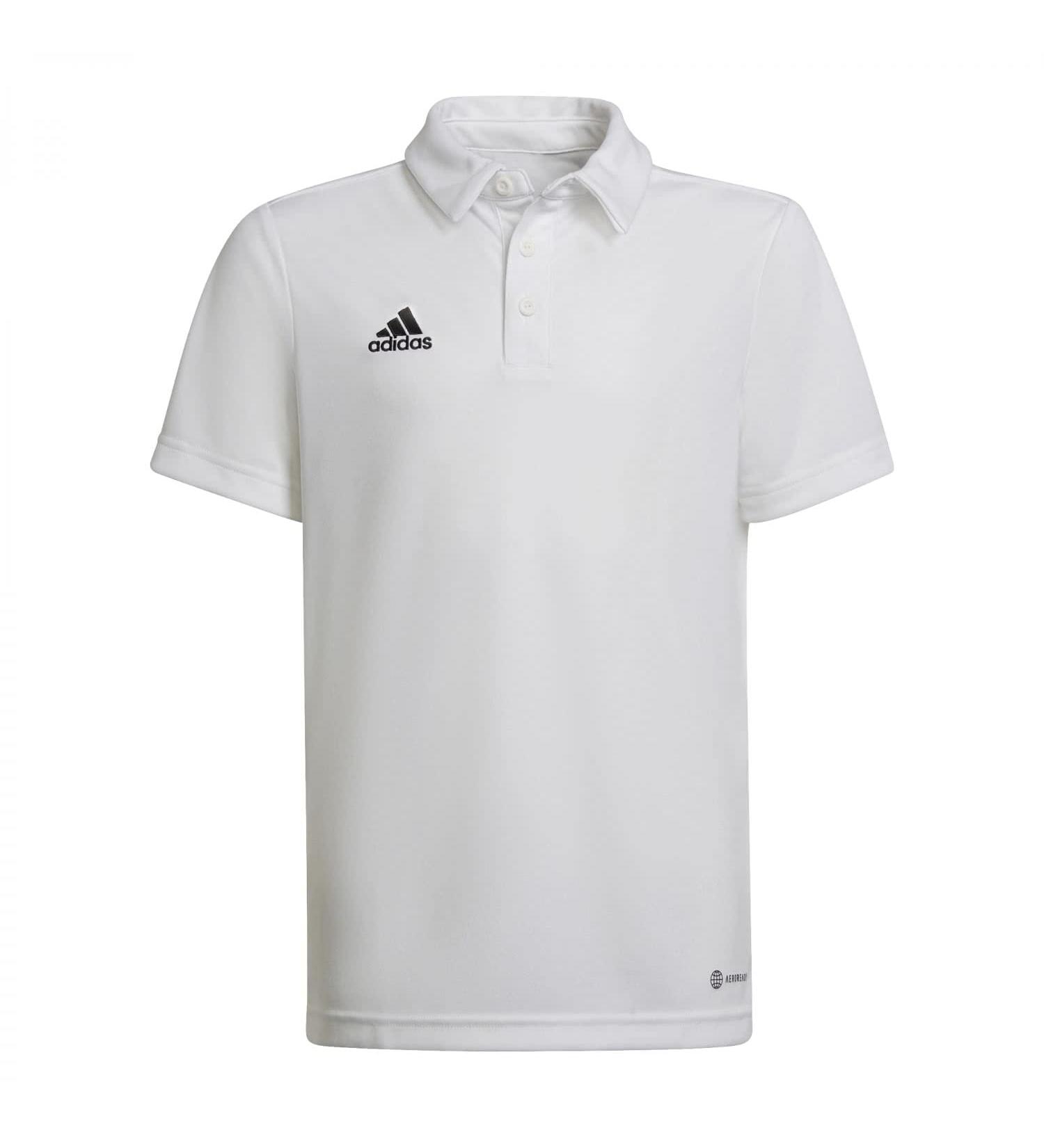 Buy adidas Unisex Kids Entrada 22 Polo Shirt (15-16 Years) - White | International Shipping Available - Buy Online on GoSupps.com