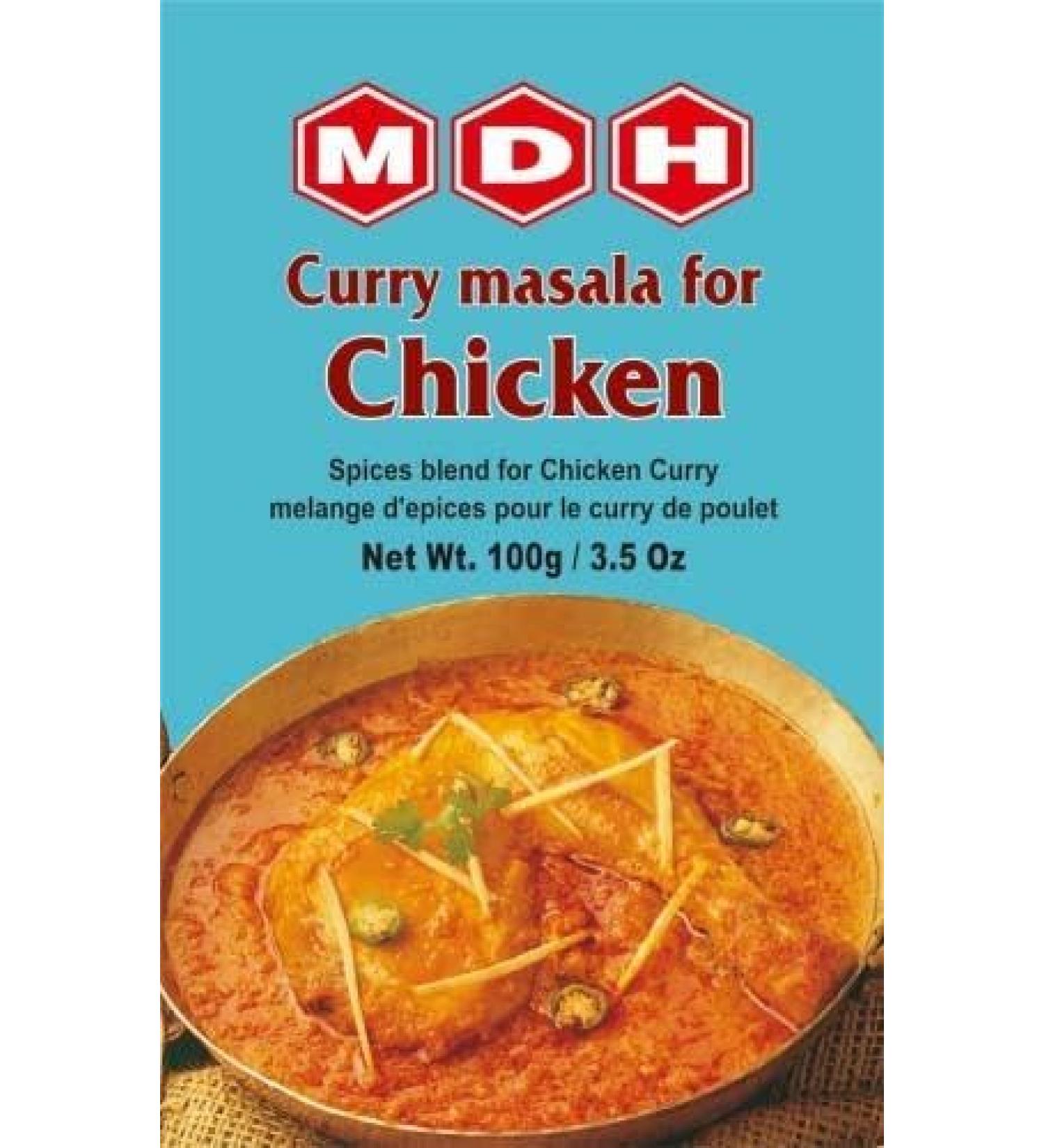 MDH Various Seasoning Masala Powder - A Mixture of Spices Adds Taste - Aromatic & Enhances the flavor of the meal -Simplifies & Speeds Up The Cooking Process (Chicken Curry Masala (100g) Pack of 1)