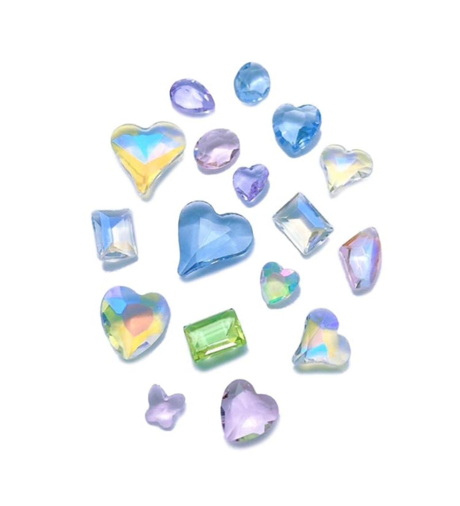 30Pieces Pointed Bottom Nail Rhinestones for Nails Art Decorations Crystal Glass Stone Manicure Nail Decoration Part Nail Decoration Stones Decorative Nail Jewels Nail Art Supplies - Buy Online on GoSupps.com
