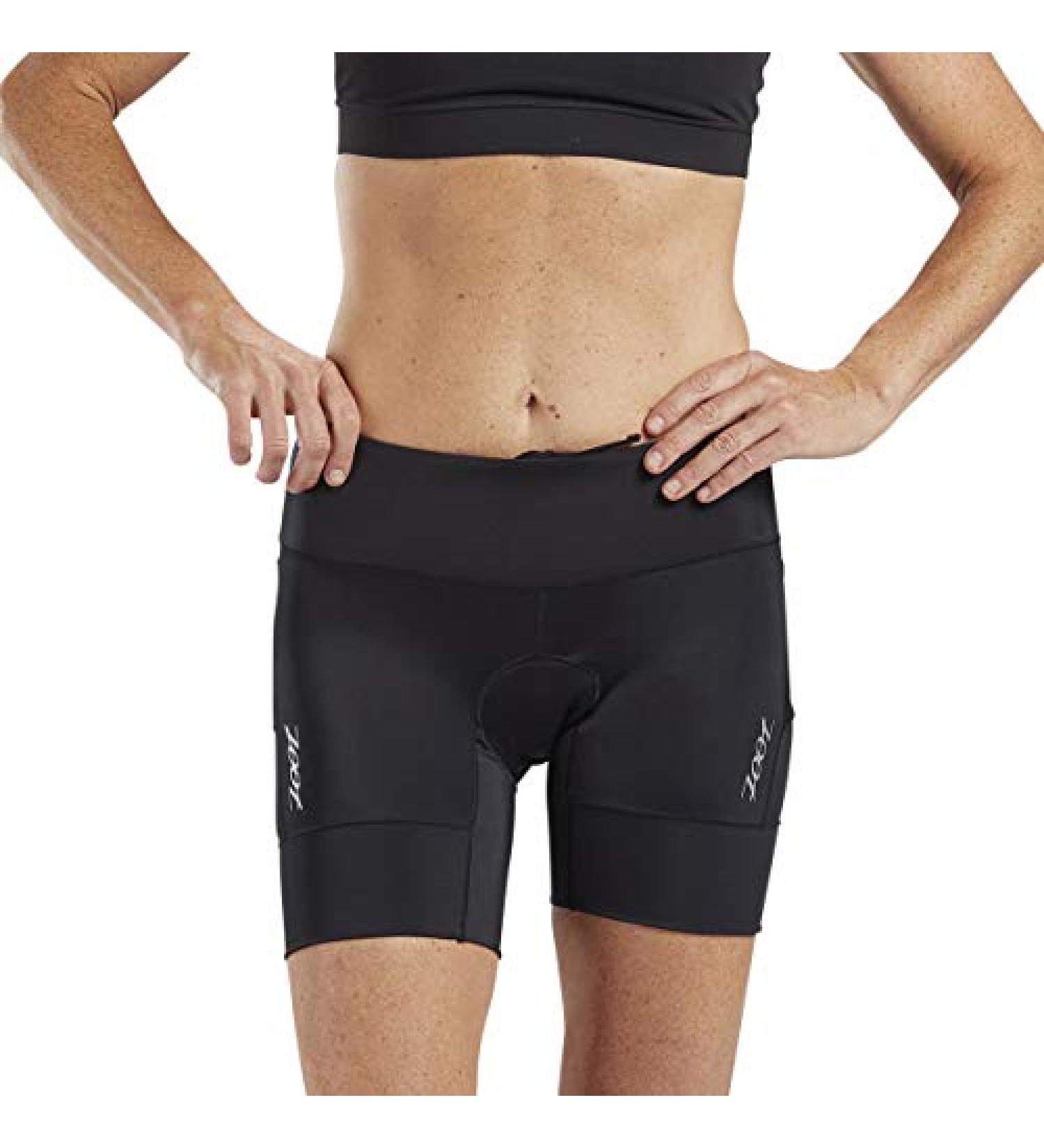 Zoot Women's Core 6-Inch Tri Shorts - Black X-Small | Performance Triathlon Shorts with Drawstring Closure - Buy Online on GoSupps.com