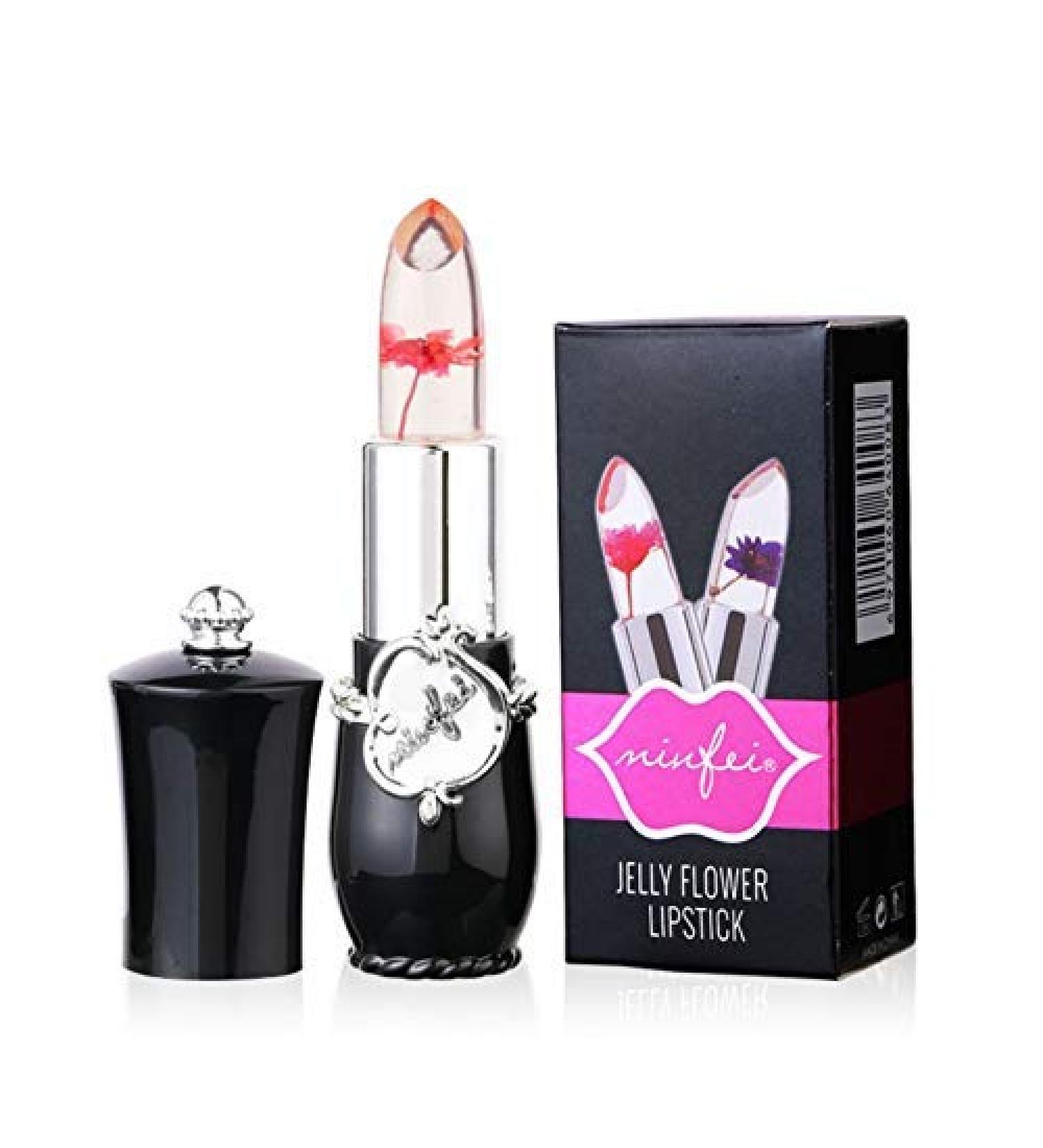 ARTIFUN Waterproof Lip Stick Moisturizing Long Lasting Lipstick Transparent Jelly Flower Makeup Lipstick - Buy Online on GoSupps.com