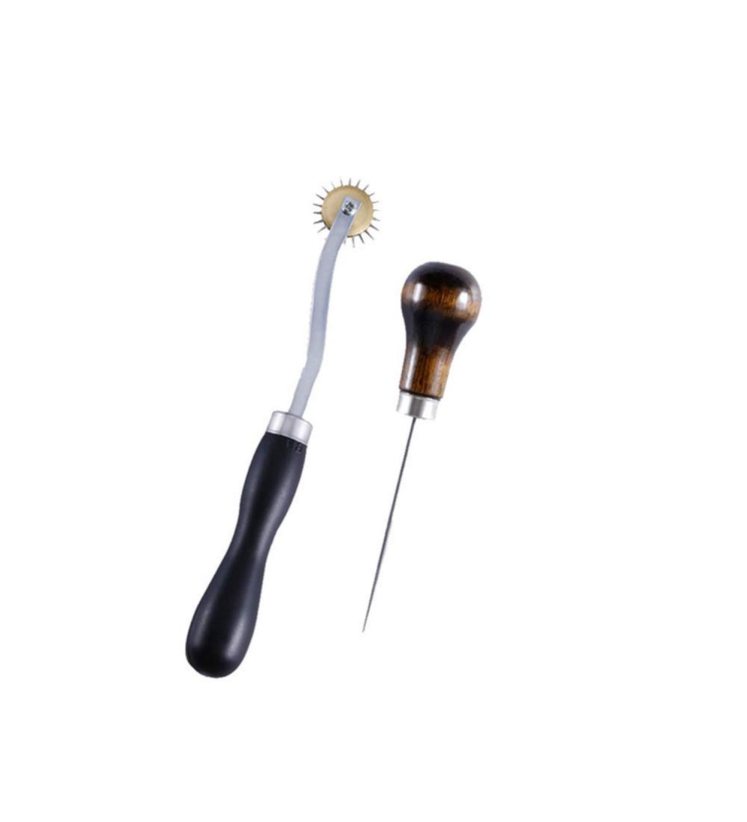 Leather Tools Set: Awl, Needle, Tracing Wheel, Overstitch Wheel - Pack of 2 - Buy Online on GoSupps.com