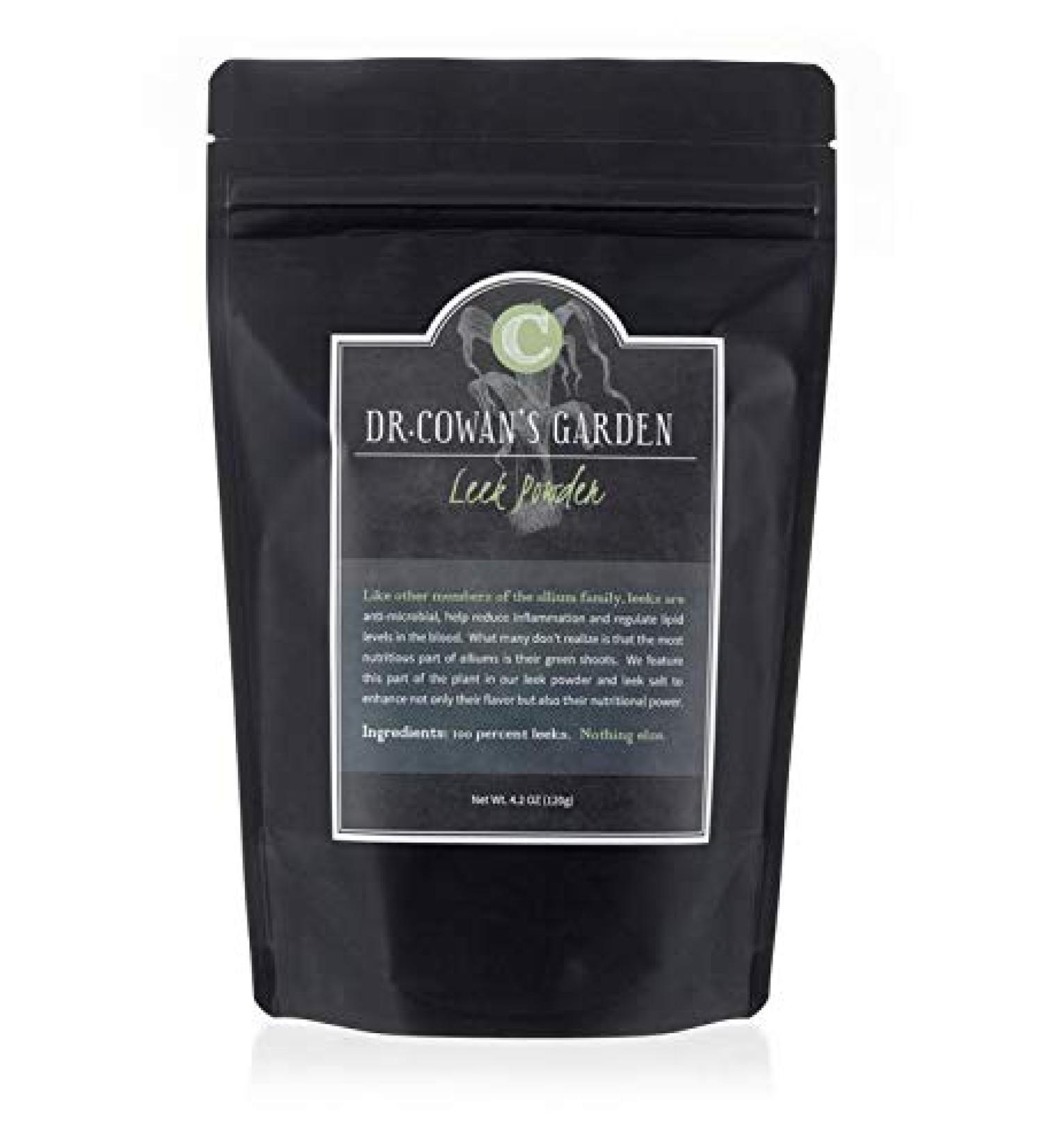Organic USA-Grown Dr. Cowan's Garden Leek Powder Refill Pouch - 50 Servings - Buy Online on GoSupps.com