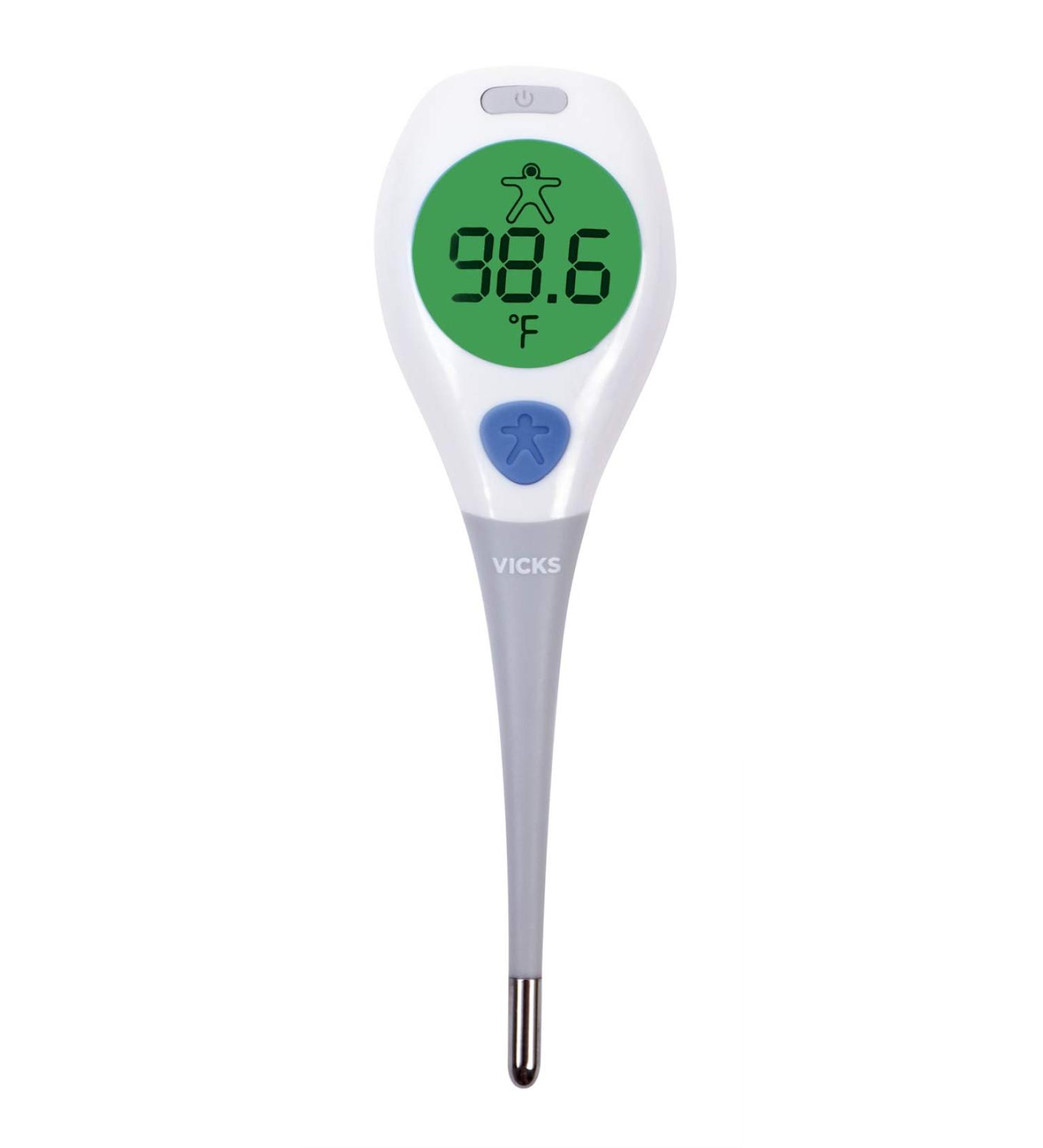 Vicks RapidRead Digital Thermometer - Accurate, 2-Second Color-Coded Readings for Oral, Rectal, or Under Arm Use - Buy Online on GoSupps.com
