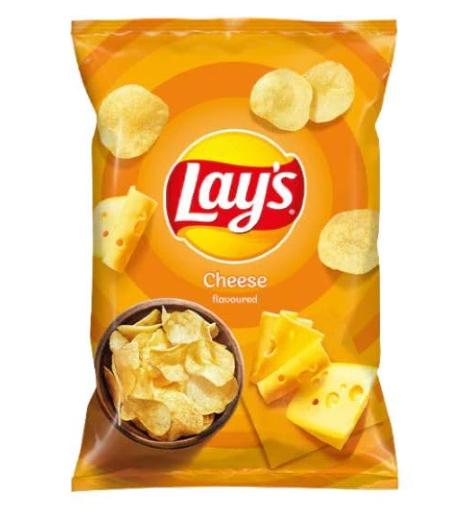 Lay's Cheese Flavoured Crisps 130g (Pack of 3) By Mazovia Brands 130.00 g (Pack of 3)