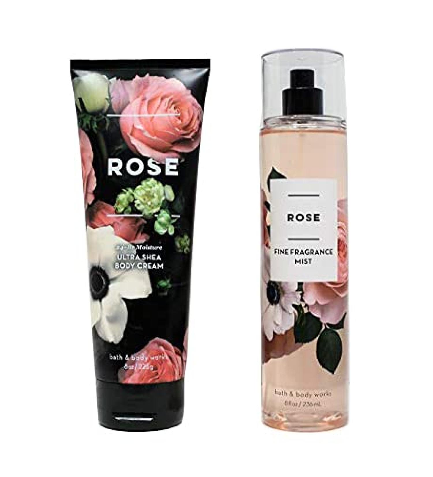 Bath and Body Works Rose Ultra Shea Body Cream & Fine Fragrance Mist - 8 Oz 2018 - Buy Online on GoSupps.com