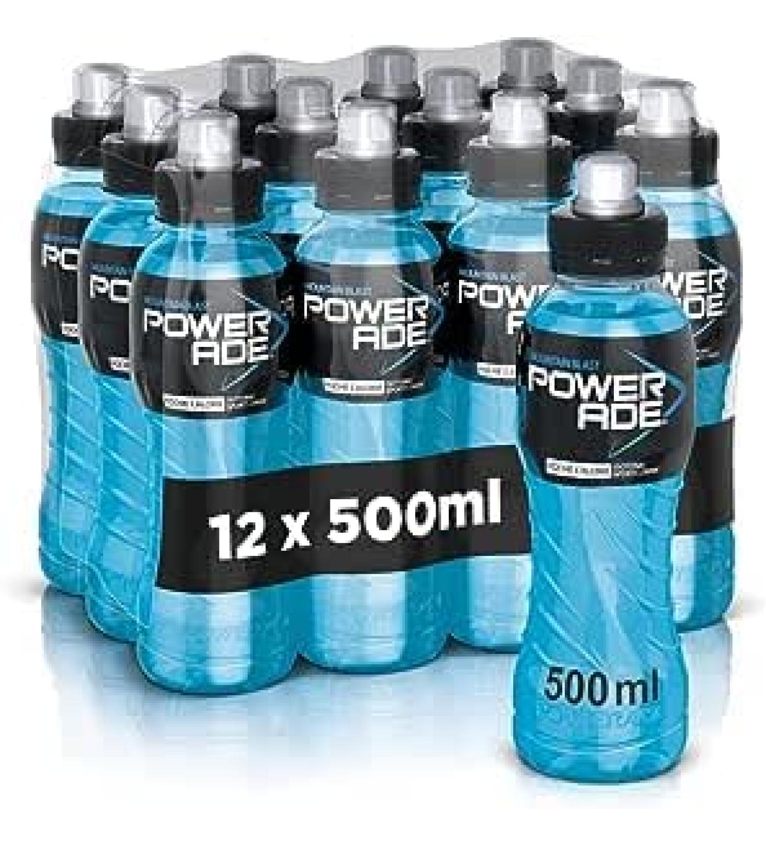 Powerade Berry & Tropical 12 x 500ml | Isotonic Sports Drink | Great Tasting | Low Calorie - Buy Online on GoSupps.com