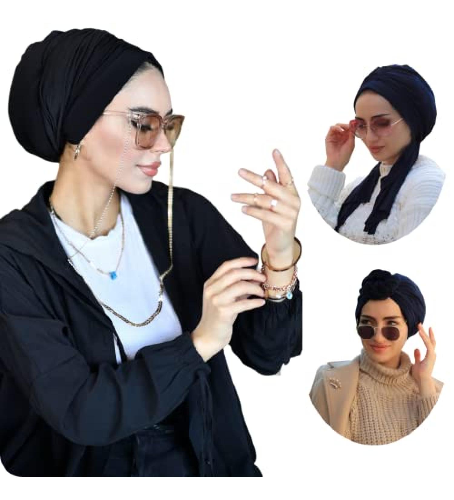 Dubai Turban for Women | Hair Wraps & Hijab Undercap | Black Head Wraps - Buy Online on GoSupps.com