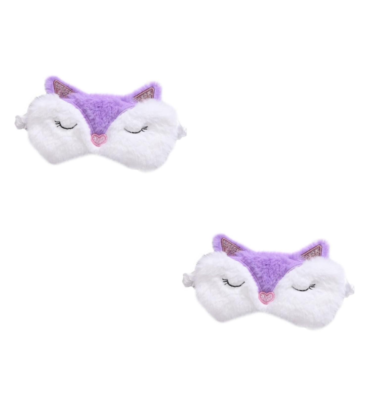 Beavorty 2 Pi ces Masque pour les yeux de renard masque pour les yeux lavable aveugle patch yeux bandeau yeux ombres paupi res fard paupi res blanc cache-oeil ombre paupi res endormie - Buy Online on GoSupps.com