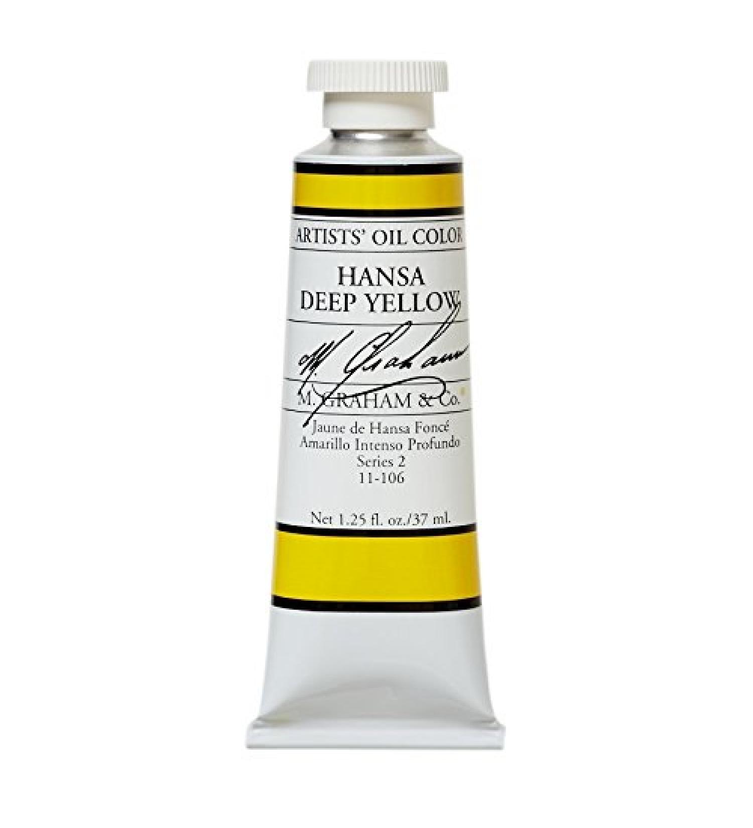 M. Graham & Co. Hansa Yellow Deep Oil Paint  1.25 Fl Oz (Pack of 1)