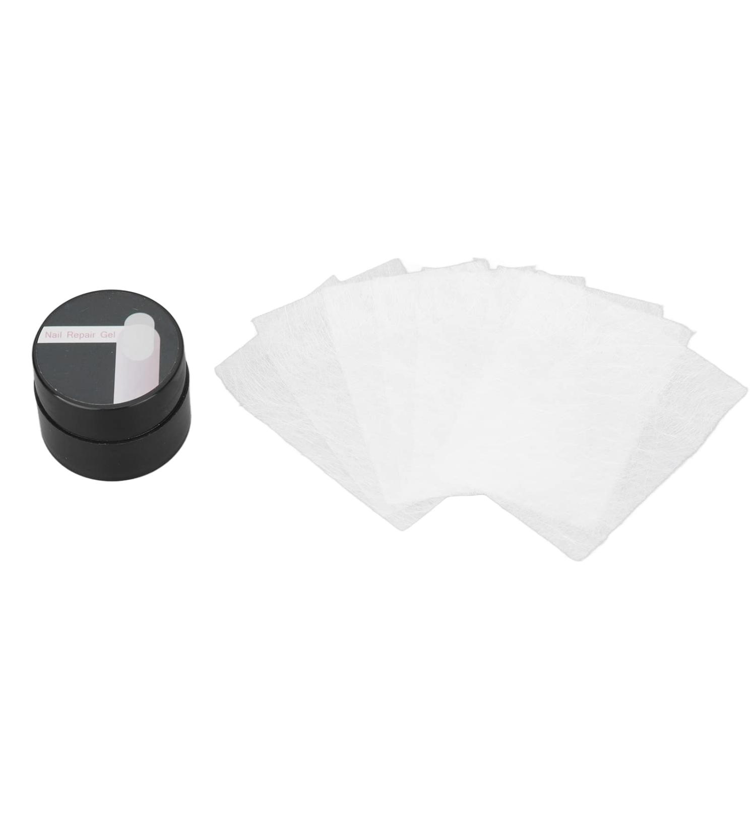 10PCS Nail Extension Fiberglass Kit with 20ml Nail Repair Gel - Long Lasting Anti-Cracking Fibers for Home Salon - Buy Online on GoSupps.com