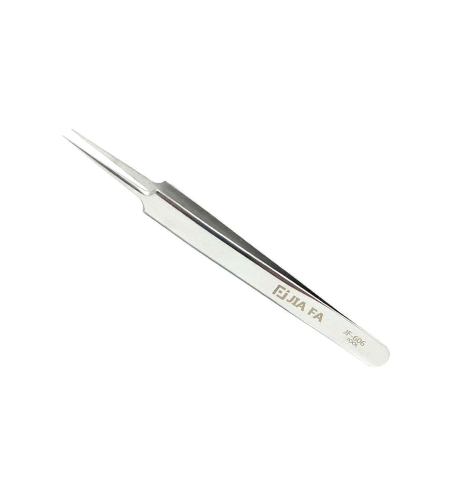 New JF-606 Stainless Steel Straight Tip Tweezers Xiecutecat - Buy Online on GoSupps.com