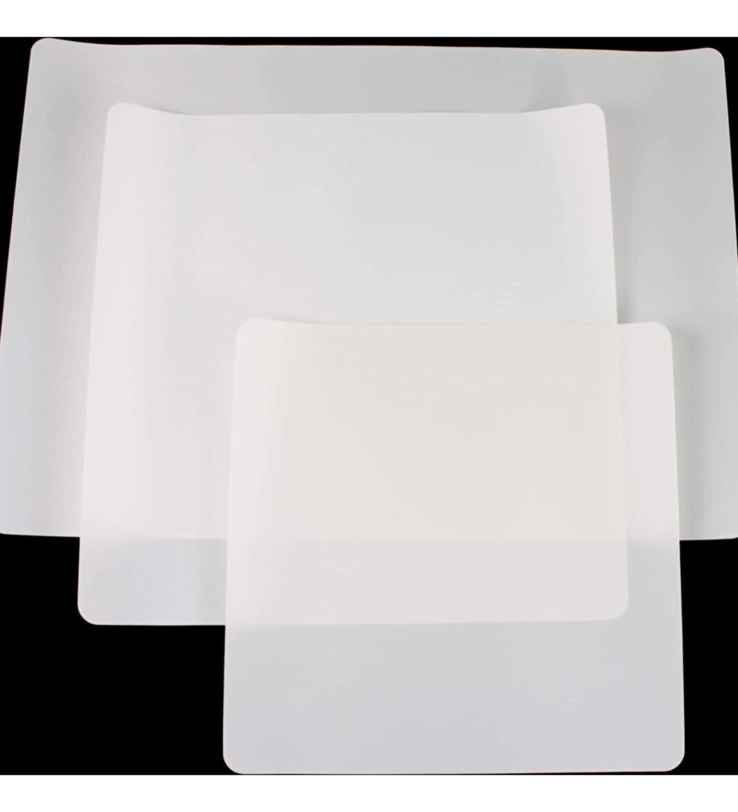 3 Pack PTFE Sheet/Teflon Reusable Non Stick Transparent Sheets - Heat Resistant & Extra-Thick for Arts, Crafts, and Heat Press Transfer - Buy Online on GoSupps.com