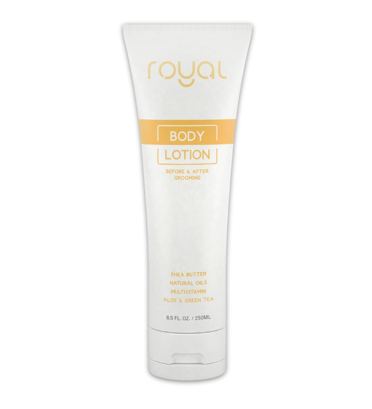 Royal Manscaping Body Lotion Natural Anti-Chafing & Itch Relief for Men | Vegan & Organic After Shave Cream with Shea Butter & Aloe Vera 8.5 fl oz - Buy Online on GoSupps.com