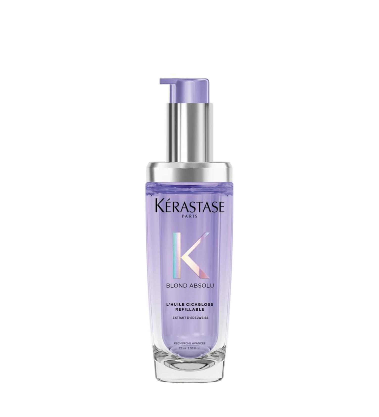 K RASTASE Blond Absolu - Rechargeable Cicagloss Oil - Multi-Use Shine Hair Oil - Leave-In Thermo-Protective Treatment - Edelweiss Extract - Blonde Hair - Buy Online on GoSupps.com