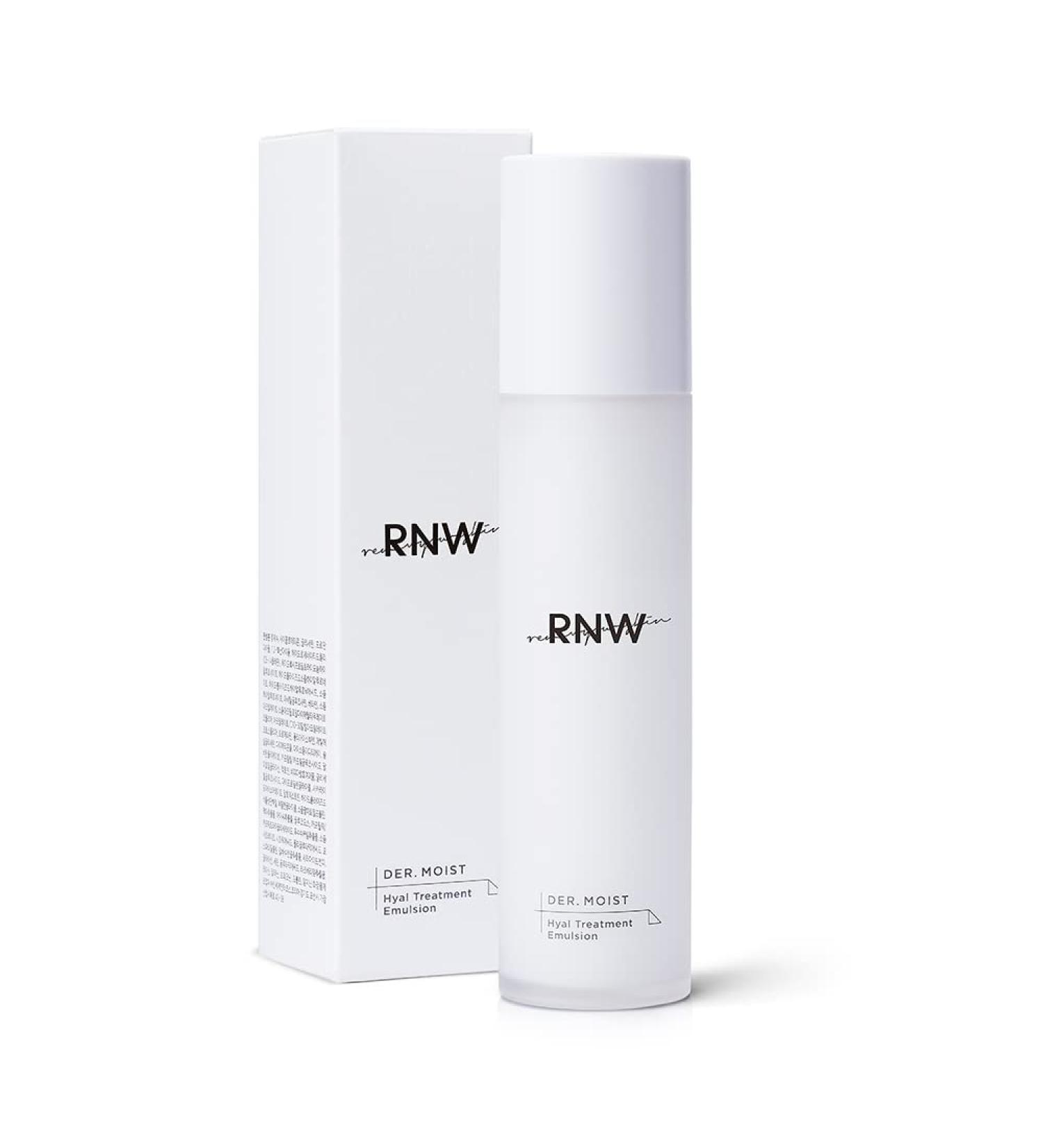 RNW DER. Moist Hyal Treatment Emulsion 4.2 fl.oz - Hydrating Hyaluronic Acid Emulsion for Sensitive Skin | Paraben Free Korean Skincare - Buy Online on GoSupps.com