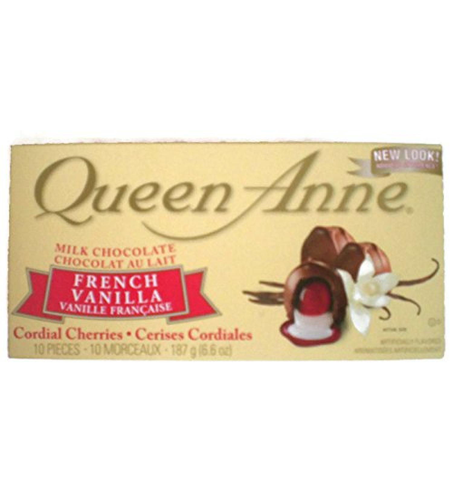 Queen Anne Cordial French Vanilla Milk Chocolate 10 Count (2 Boxes)