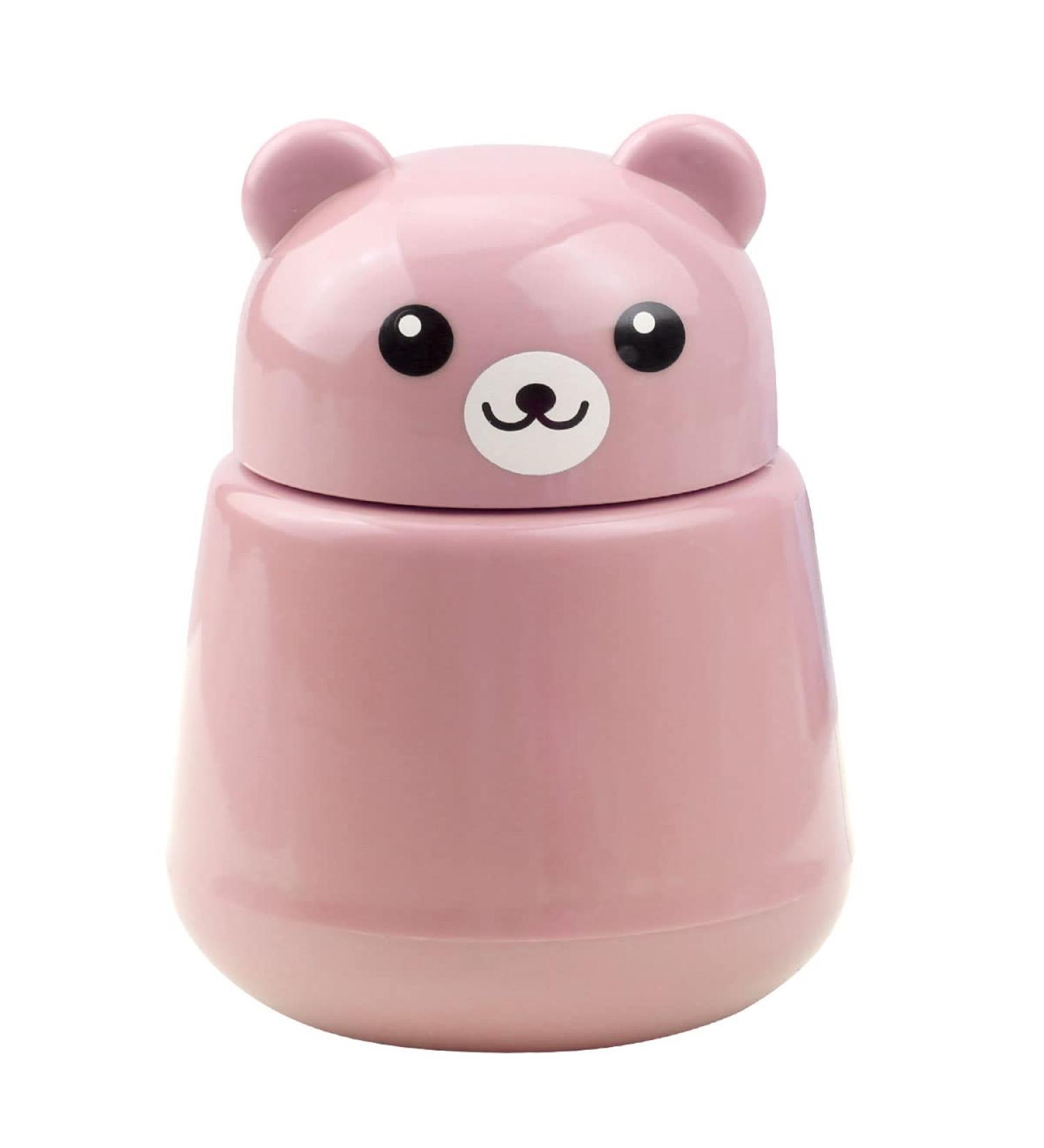 Pill Crusher Jagowa Cute Bear Medicine Grinder - Portable Tablets Pulverizer for Baby, Kids, Elders, and Pets - Pink - Buy Online on GoSupps.com