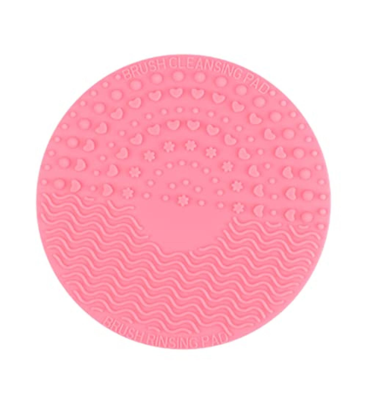 Buy 1 PCS Pink Silicone Makeup Brush Cleaner Mat - Efficient Brush Cleansing Pad for All Skin Types | Fast International Shipping - Buy Online on GoSupps.com