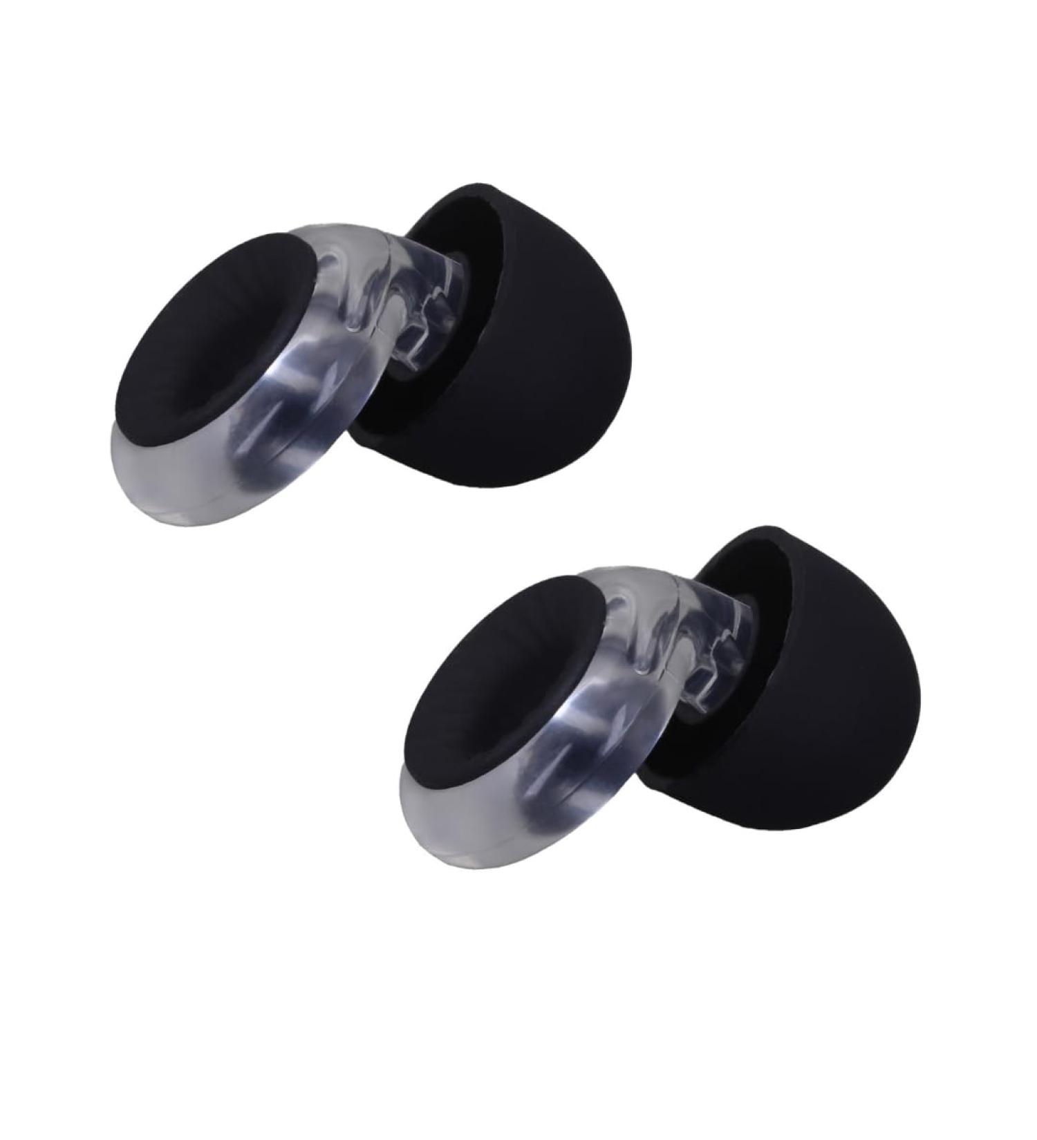 Buy High-Quality Black Earplugs for Sleeping & Noise Reduction | SNR 21dB | Travel & Concentration | Reusable Silicone | XS S M L Sizes - Buy Online on GoSupps.com