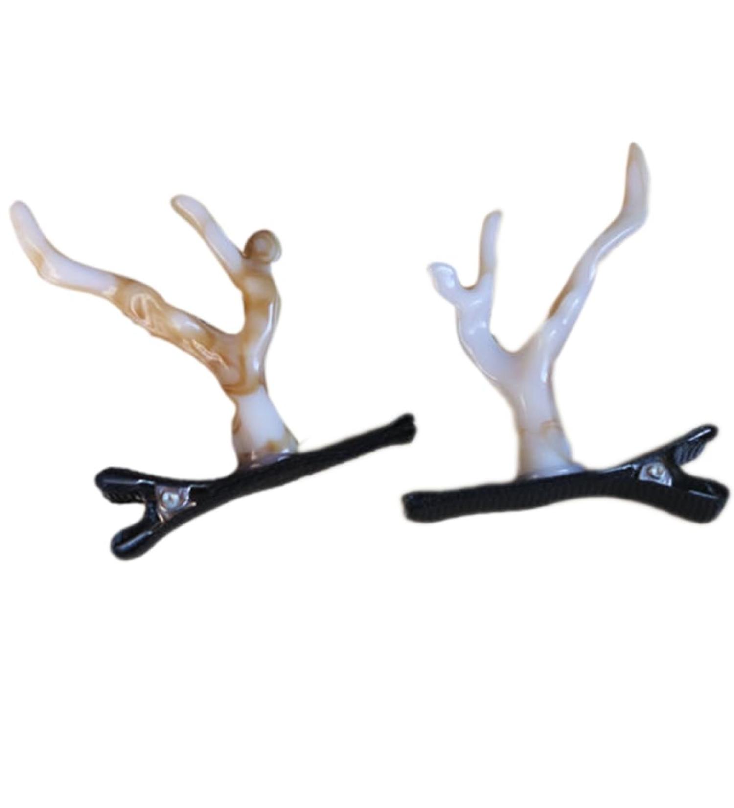 hgnxa Festive Dragon Horn Hair Clip Barrettes New Year Cosplay Masquerade Headwear Accessories Stylish Photo Props Gradient coffee - Buy Online on GoSupps.com