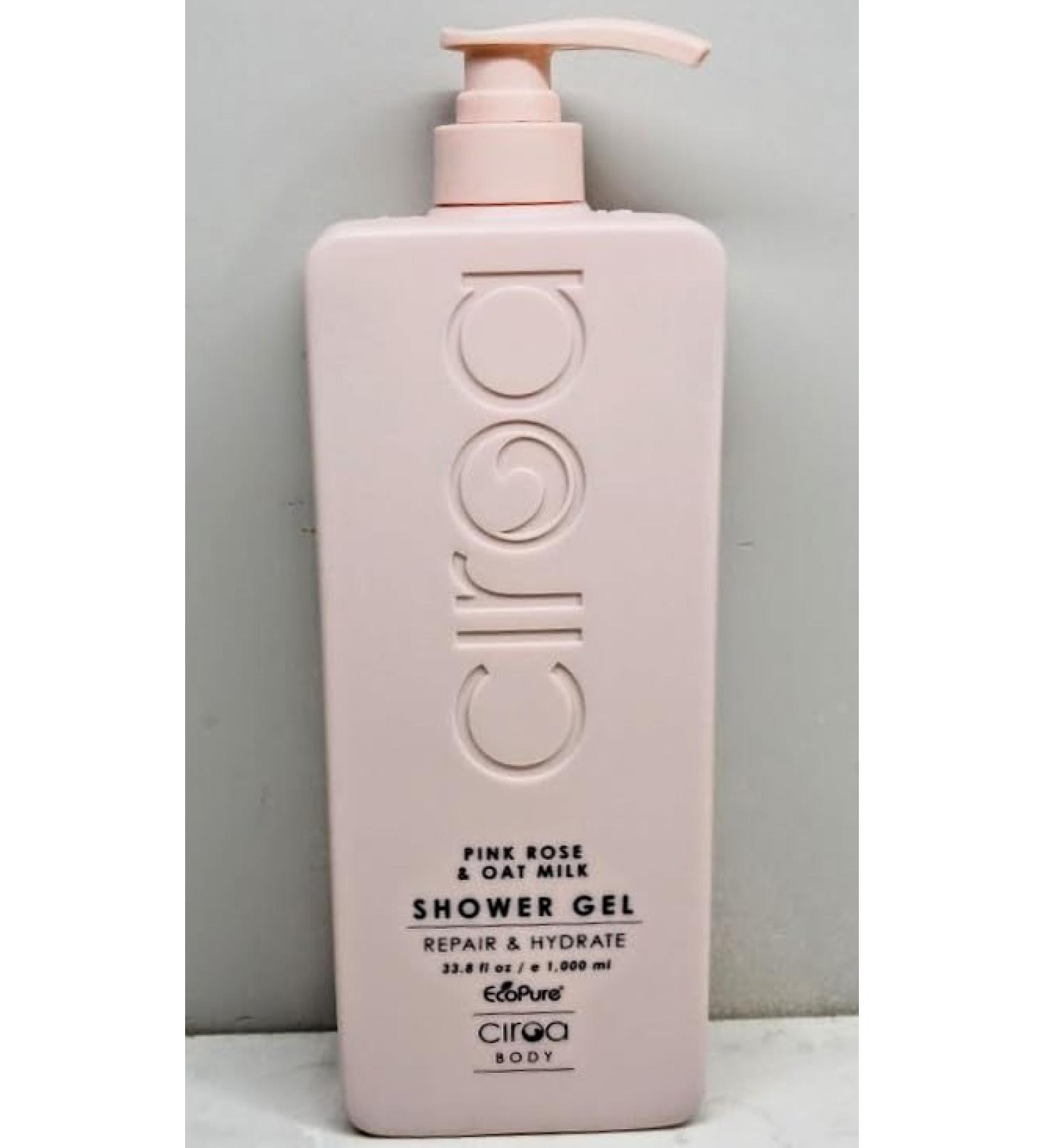 Shop Ciroa Pink Rose & Oat Milk Shower Gel | 33.8 fl oz | Vegan & Dermatologically Tested | Repair & Hydrate - Buy Online on GoSupps.com