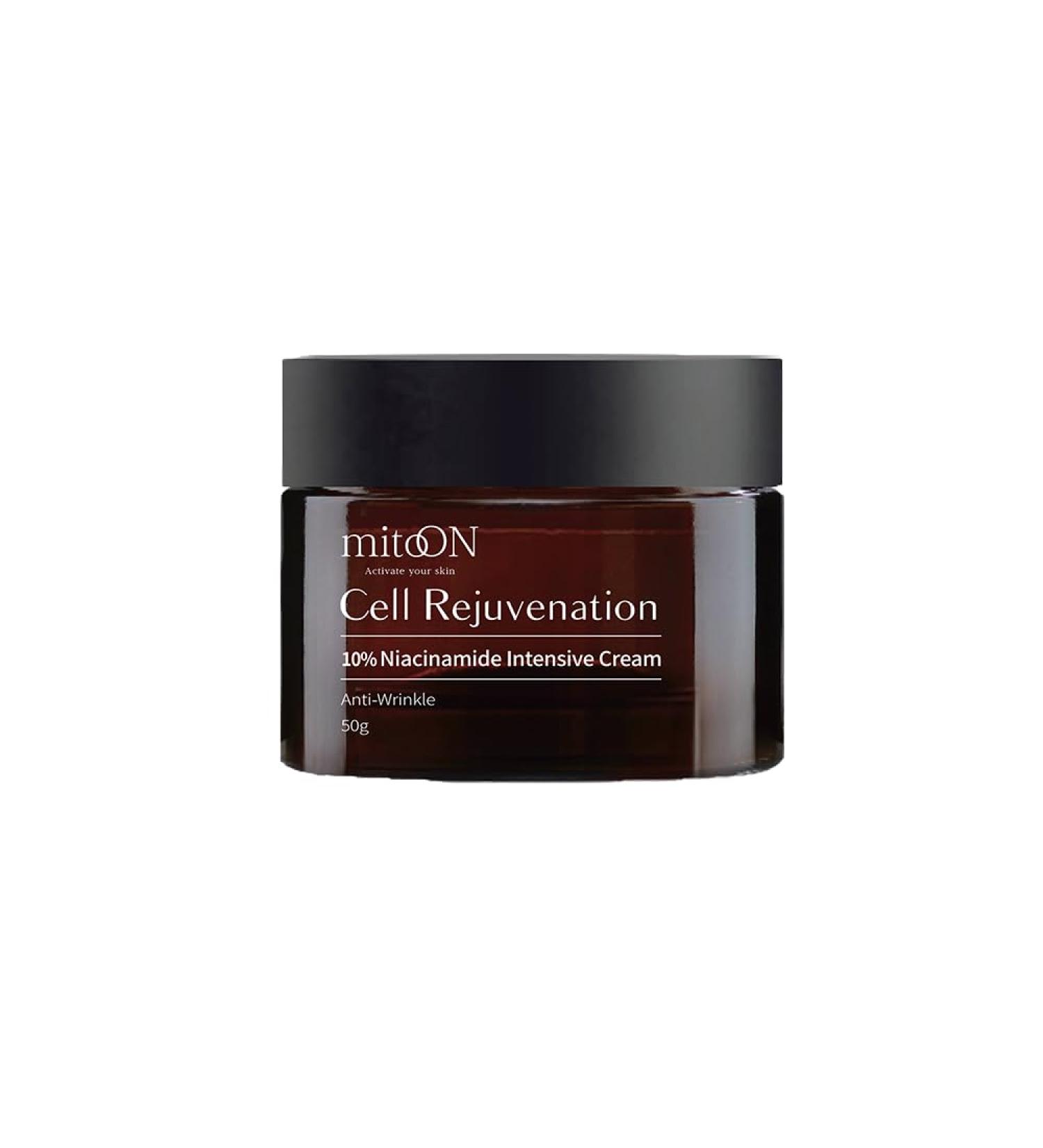 Mito-on 10% Niacinamide Intensive Cream | Anti-Aging Face & Neck Moisturizer | Boost Elasticity & Reduce Wrinkles | Vitamin B3 Skincare - Buy Online on GoSupps.com