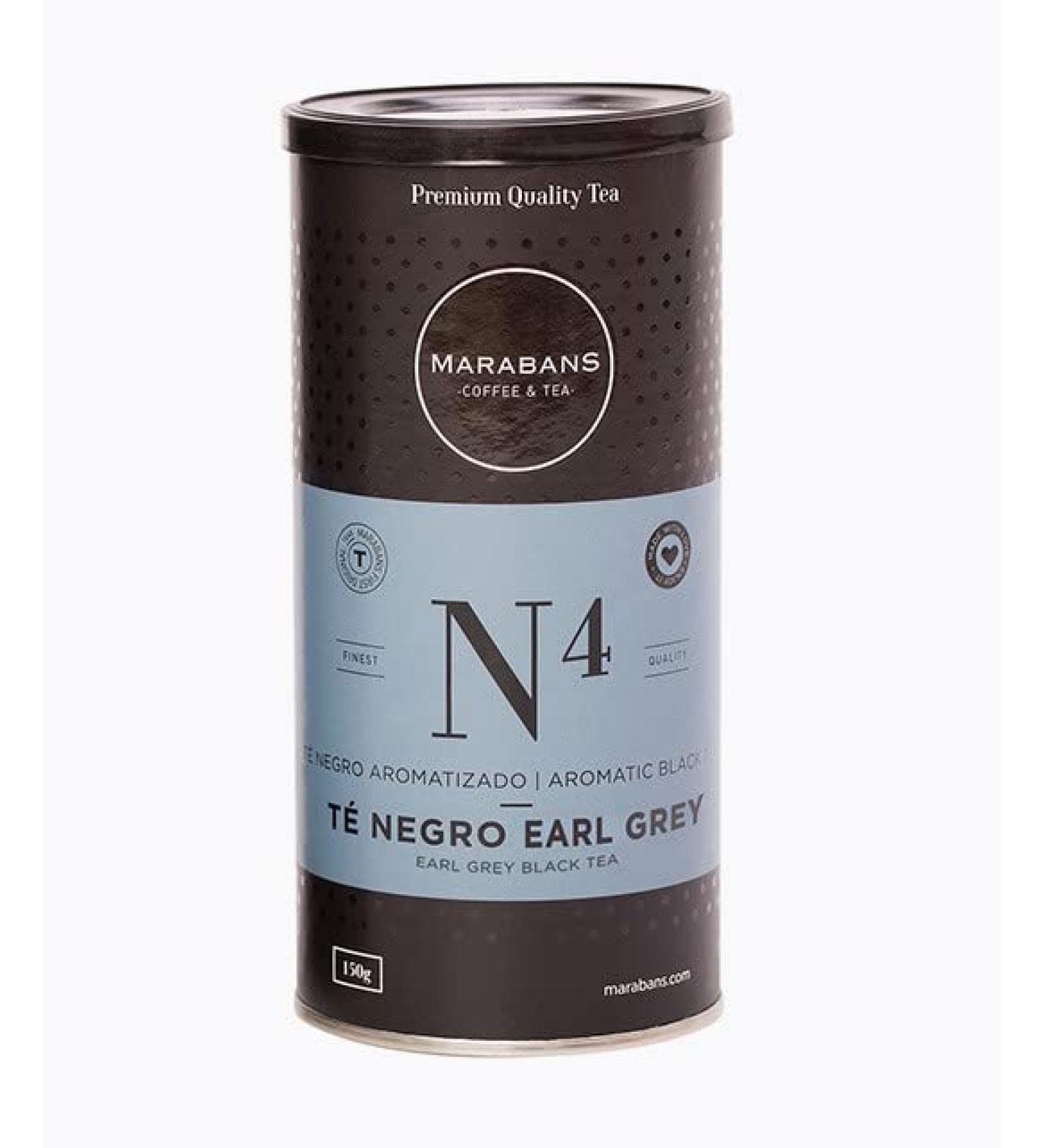  Marabans Coffee & Tea Marabans - Black tea Earl Grey in foil 150g jar Fine and aromatic tea with bergamot oil the English classic gluten free Black tea (96%) and Flavors. - Buy Online on GoSupps.com