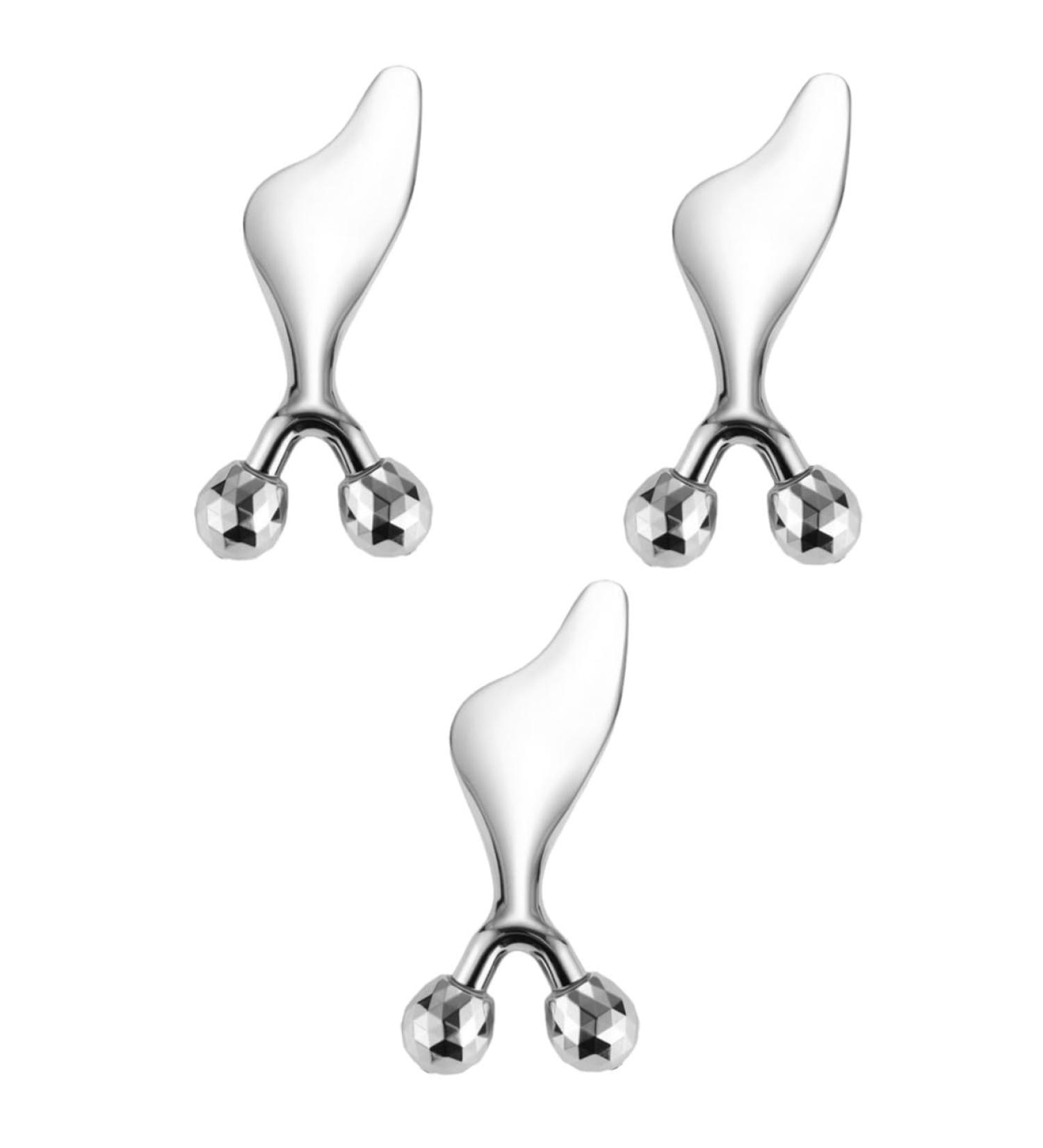 Beavorty 3pcs Dolphin Scraping Board Tool Walker Eye Massager Manual Massager Face Massage Rollers Skin Care Roller Eye Massage Rollers Stainless Steel Massage Stick Cosmetic Woman 11.40X4.70X3.00CMx3pcs Silverx3pcs - Buy Online on GoSupps.com