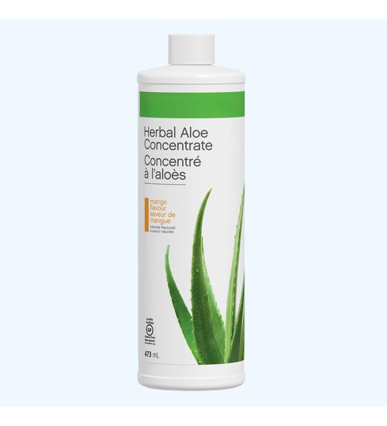 Herbal Aloe Concentrate: (473 ml Mango) Mango 473 ml - Buy Online on GoSupps.com