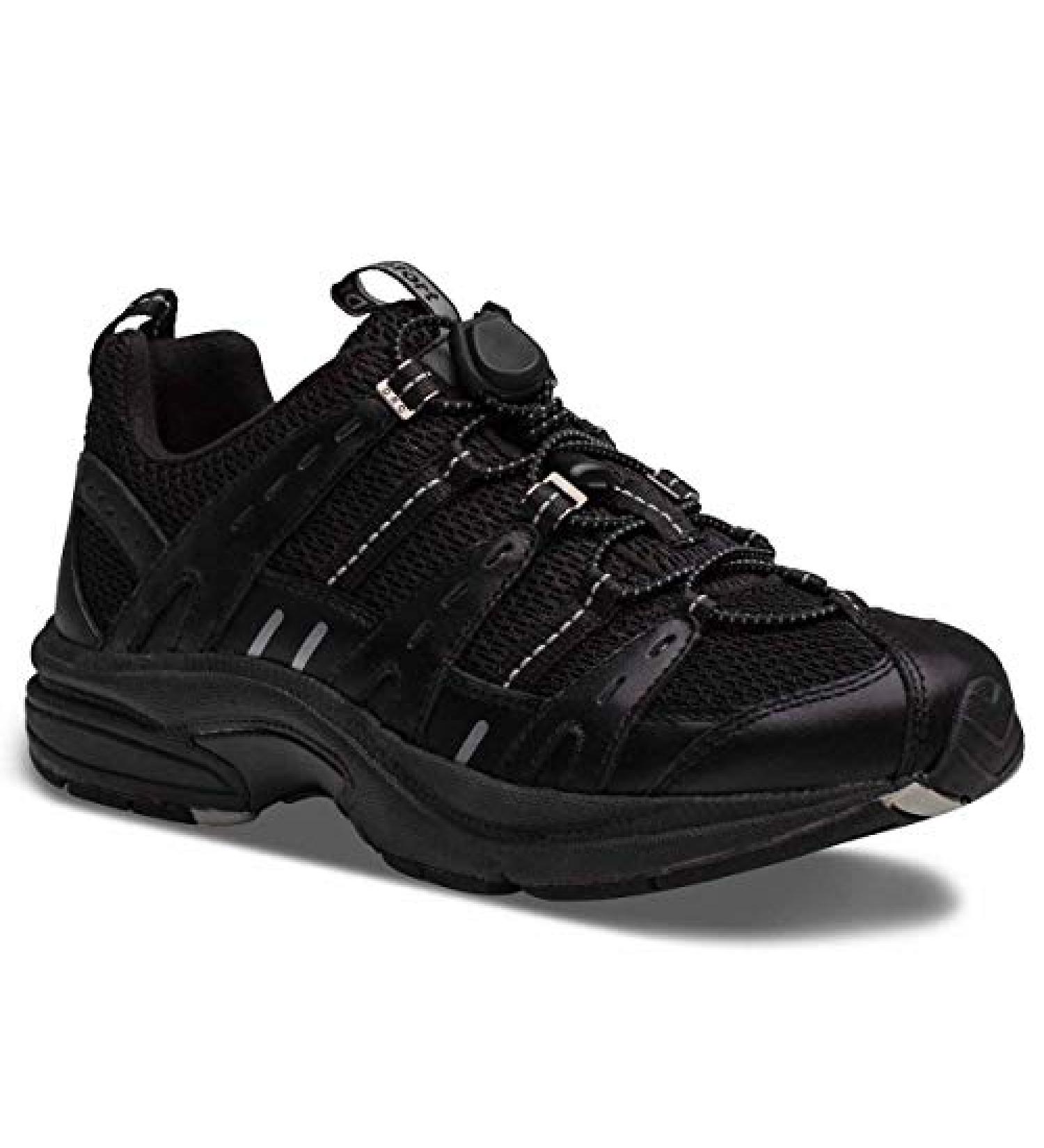 Dr. Comfort Refresh Women's Athletic Shoes with Gel Inserts - Diabetic Comfort Running Shoes 9 Black/Black - Buy Online on GoSupps.com