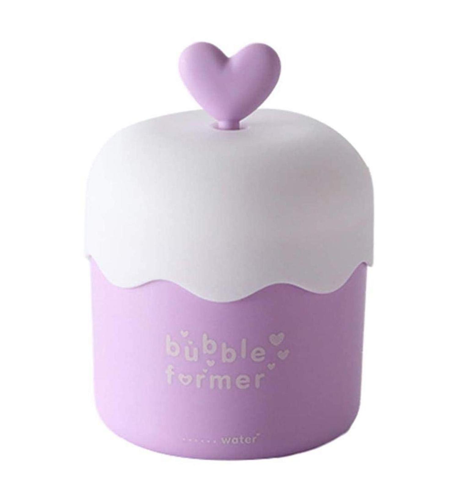 Foam Bubble Maker Cleanser Foamer Cup for Delicate and Smooth Facial Cleansing Cute Skin Care Tools (purple) - Buy Online on GoSupps.com