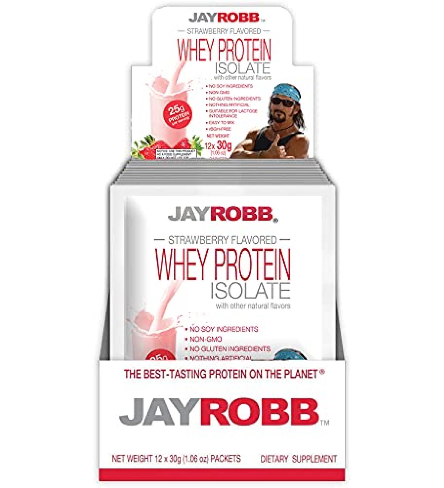 Buy JAYROBB Whey Isolate Protein Powder - Low Carb Keto Gluten Free No Sugar Non-GMO | Best Tasting Individual Servings - International Shipping - Buy Online on GoSupps.com