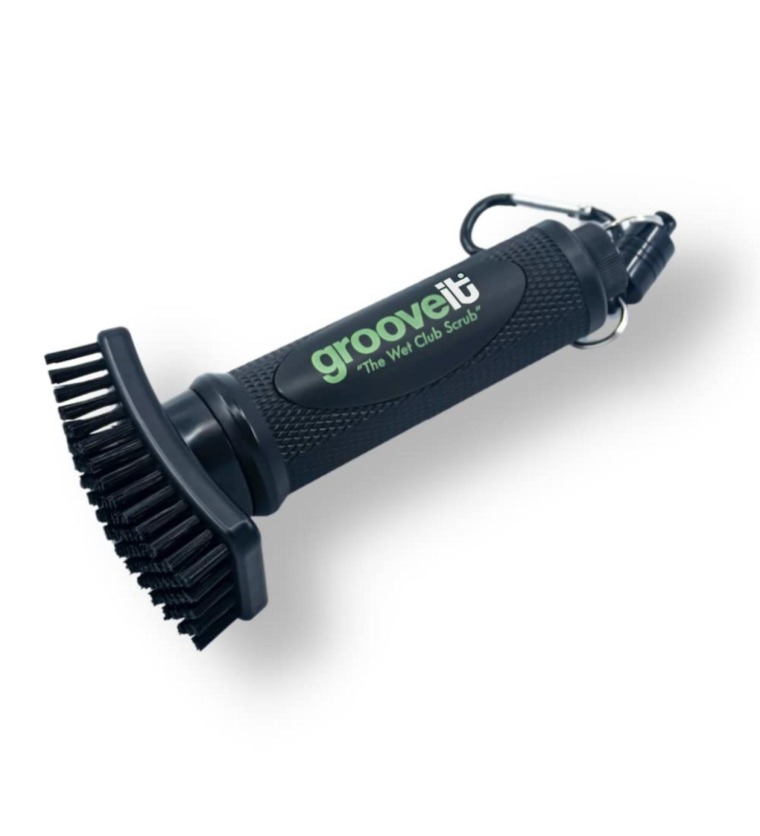 Grooveit 'The Wet Club Scrub' Golf Club Cleaning Brush - 3 Year Warranty, Water Reservoir, Magnetic Attachment - Buy Online on GoSupps.com