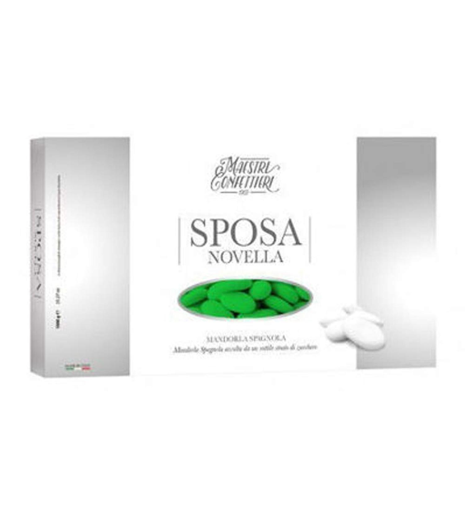  Confetti Maxtris PRISCO SPOSA NOVELLE drag es white packaging with almond 36 Spanish drag es 1 kg (green) - Buy Online on GoSupps.com