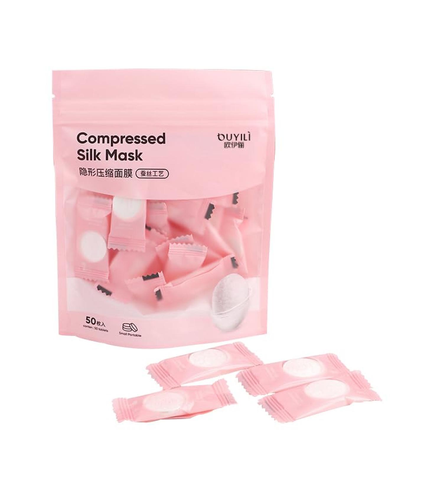 DIY Compressed Disposable Cotton Face Masks - 50 Sheets for Home & Travel | Granular Skin Care & Beauty Solutions - Buy Online on GoSupps.com