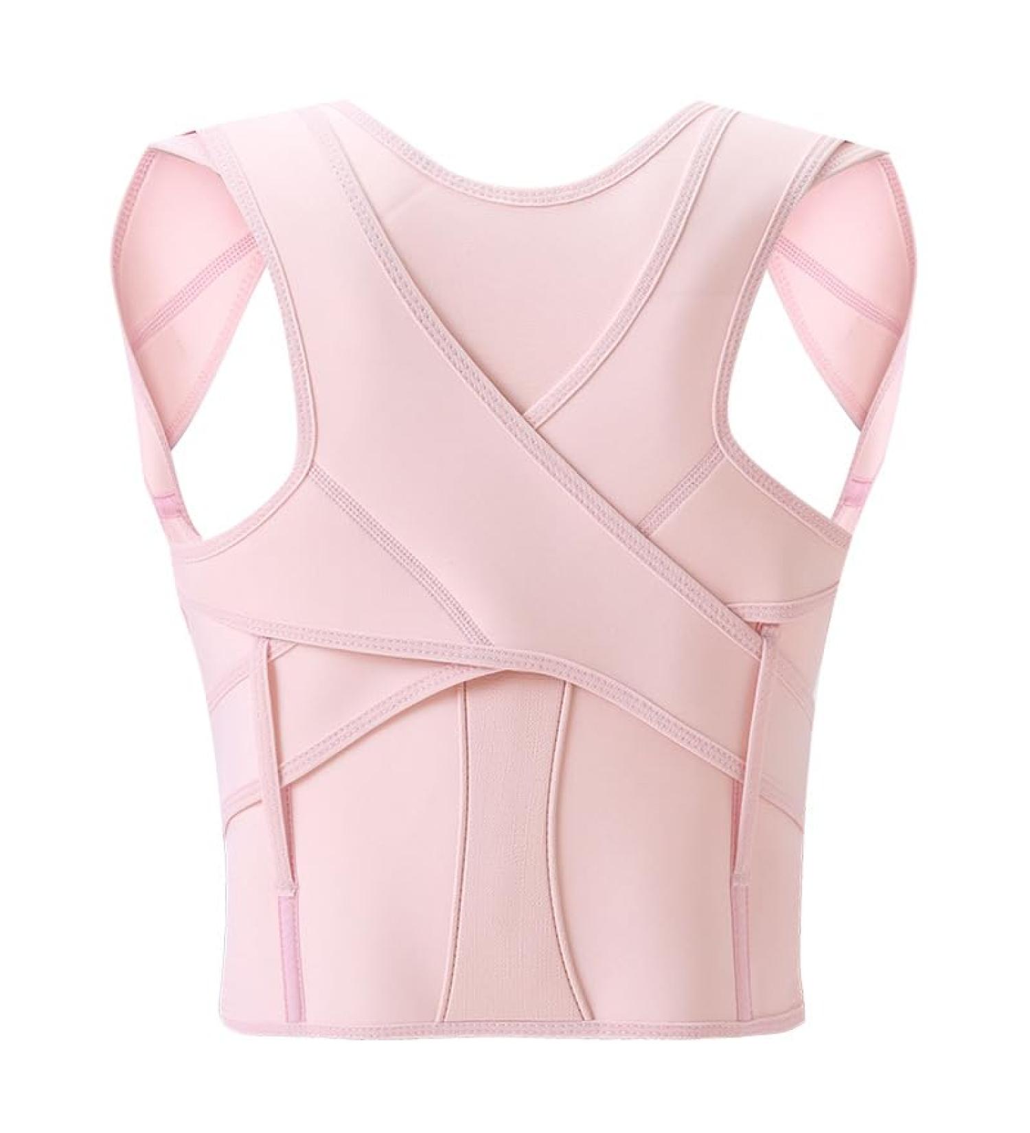Posture Corrector for Men and Women Back Support Posture Corrector for Pain Relief Small Pink - Buy Online on GoSupps.com