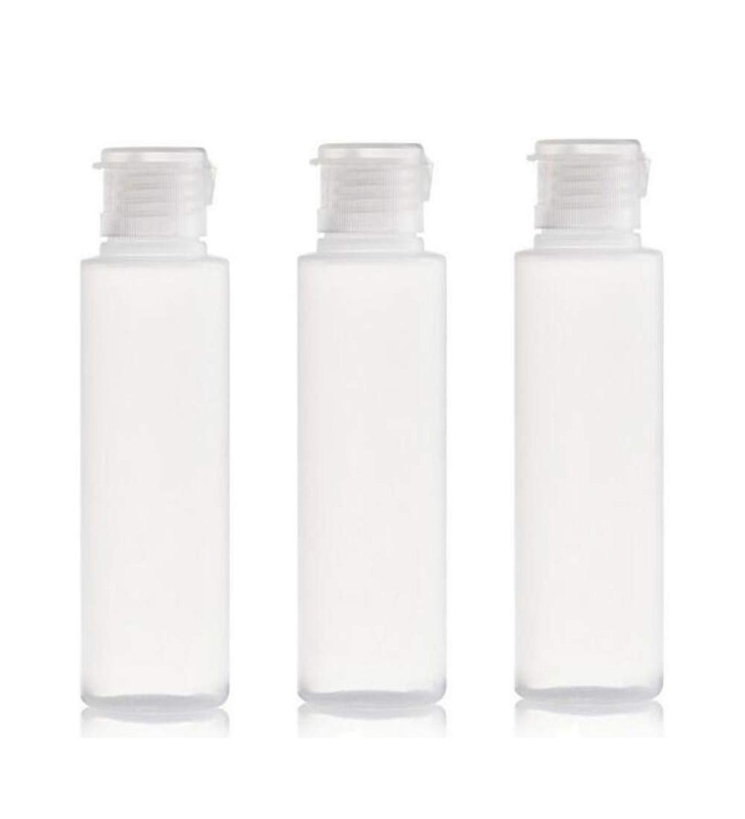 3 x 200ml Transparent Plastic Travel Bottles - Refillable & Squeezable Containers for Lotion Liquids Face Cleaners & Toiletries - Buy Online on GoSupps.com