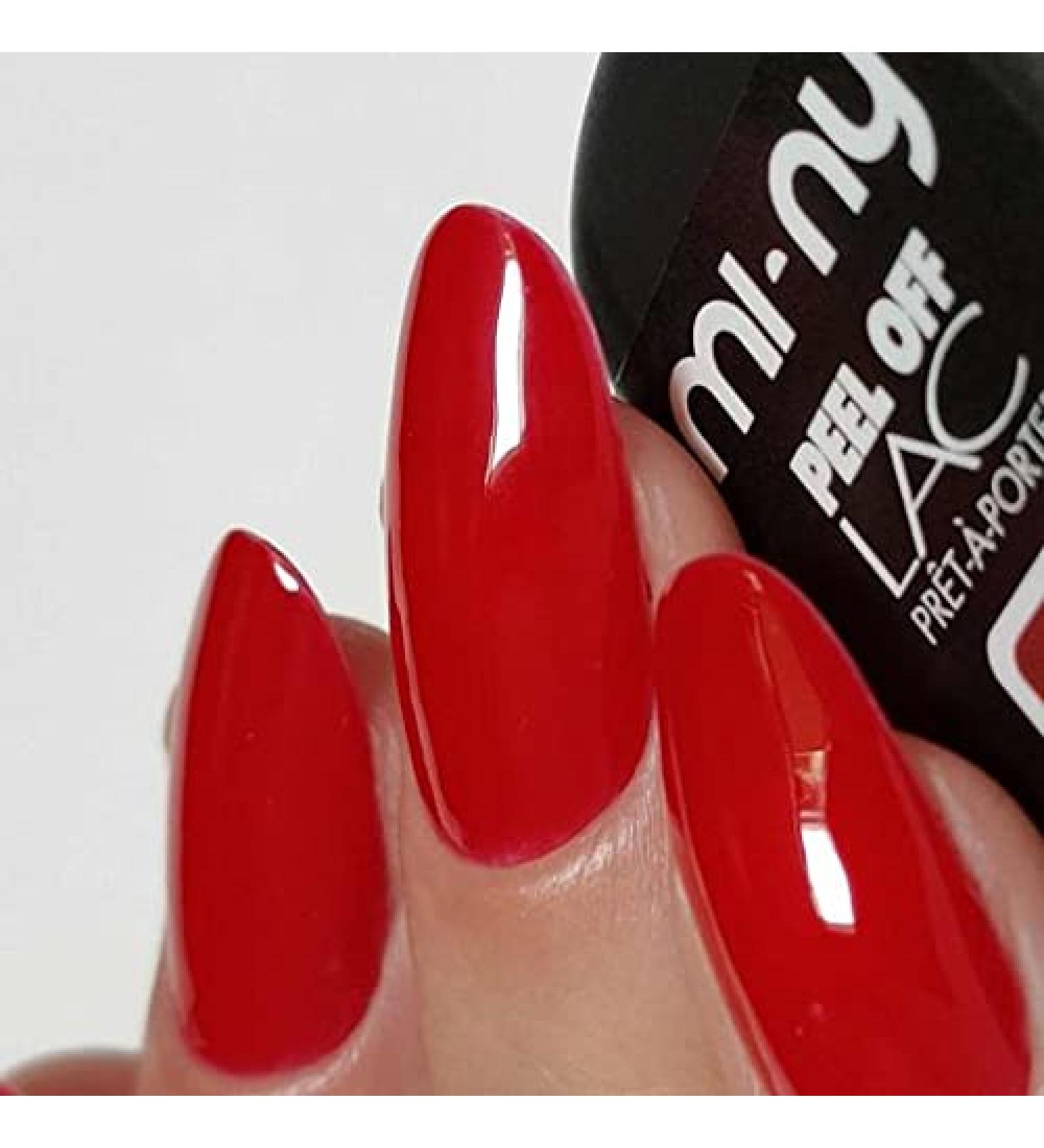 One Step 3 in 1 Peel Off Gel Nail Polish - Lipstick Red 11 ml - Buy Online on GoSupps.com