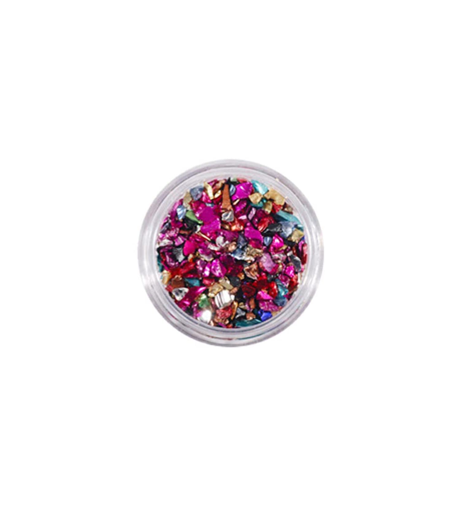 dijiusidy Nail Art Crushed Glass Stones Irregular Glitter Crystal Fragment DIY Rhinestone Fillers Mobile Phone Jewelry Making Mixed Color - Buy Online on GoSupps.com