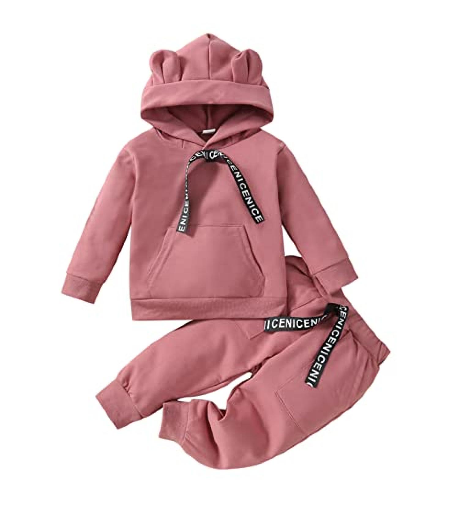 Infant Toddler Kids Long Sleeve Cute Animals Hoodie Sweatshirt - Pink 4-5T | Boys Girls 2t Clothing - Buy Online on GoSupps.com