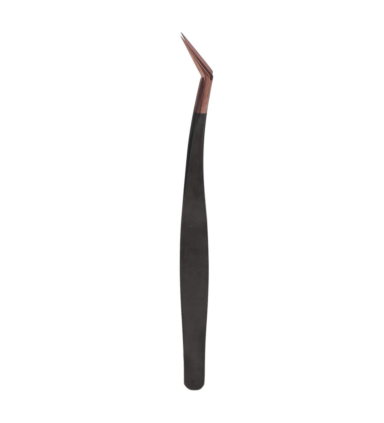 Premium Rose Gold Eyelash Extension Tweezers - Stainless Steel Volume & Individual Precision Tools for Makeup - Buy Online on GoSupps.com